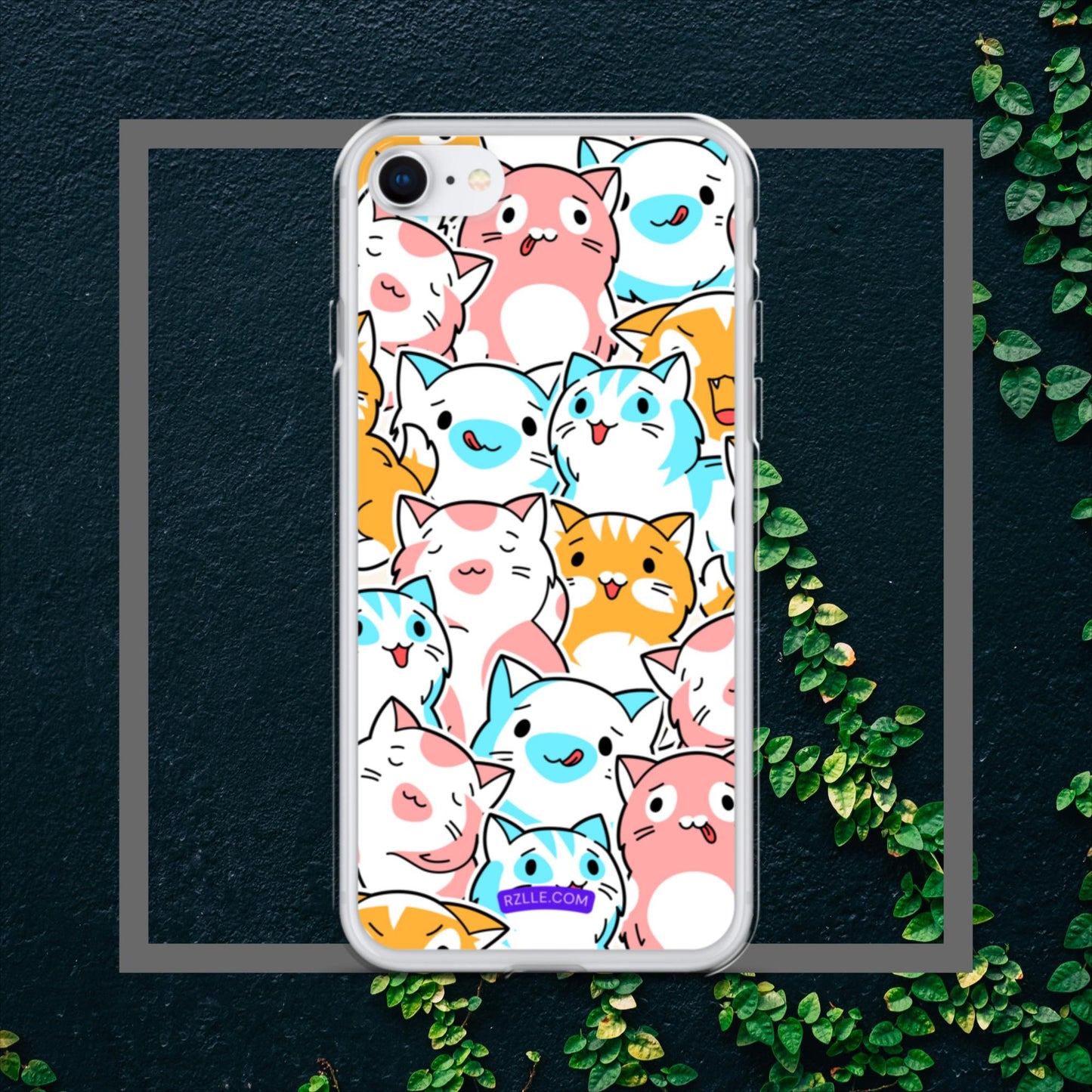 Cartoon Cats Clear Case for iPhone®