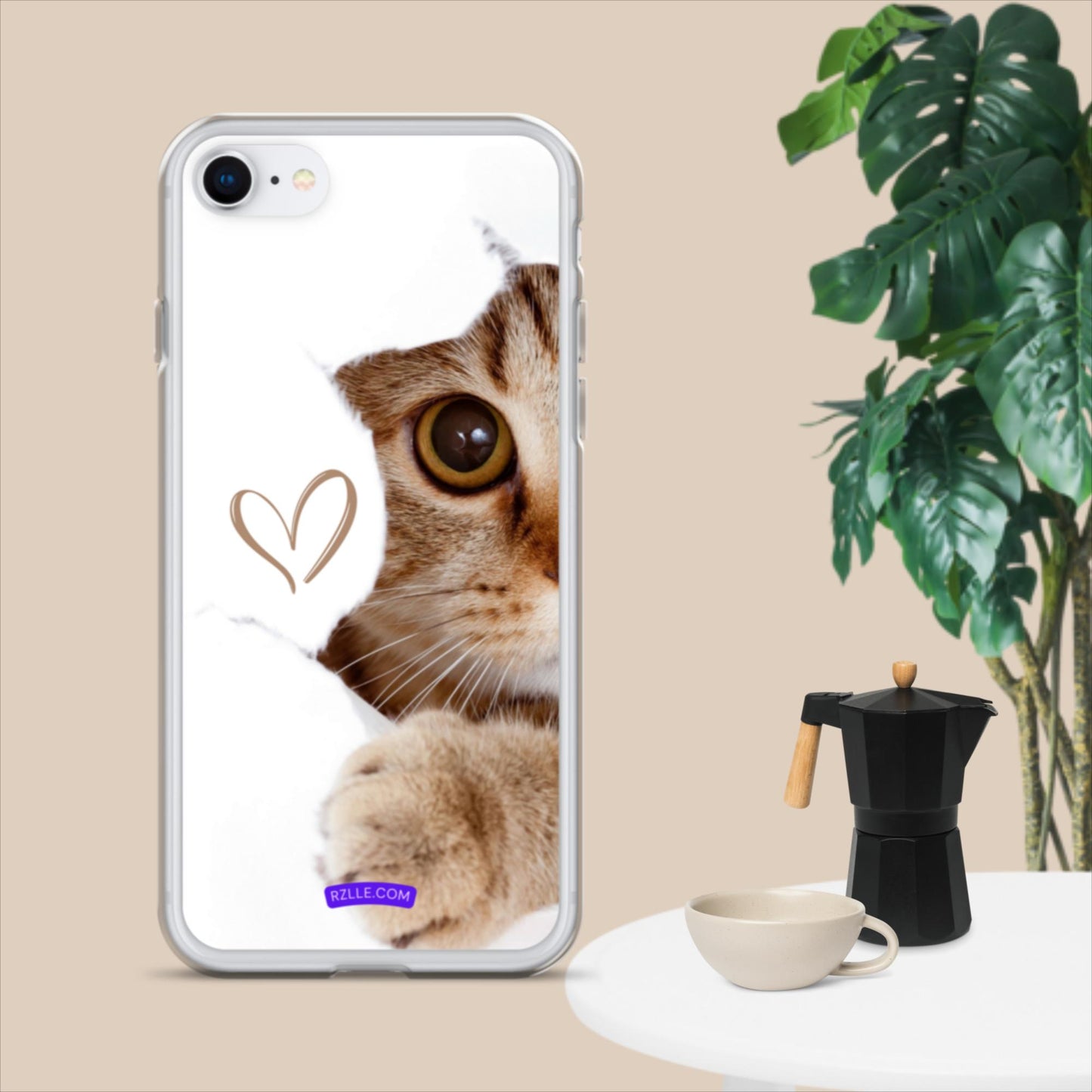 Cute Cat Peeking  Clear Case for iPhone®