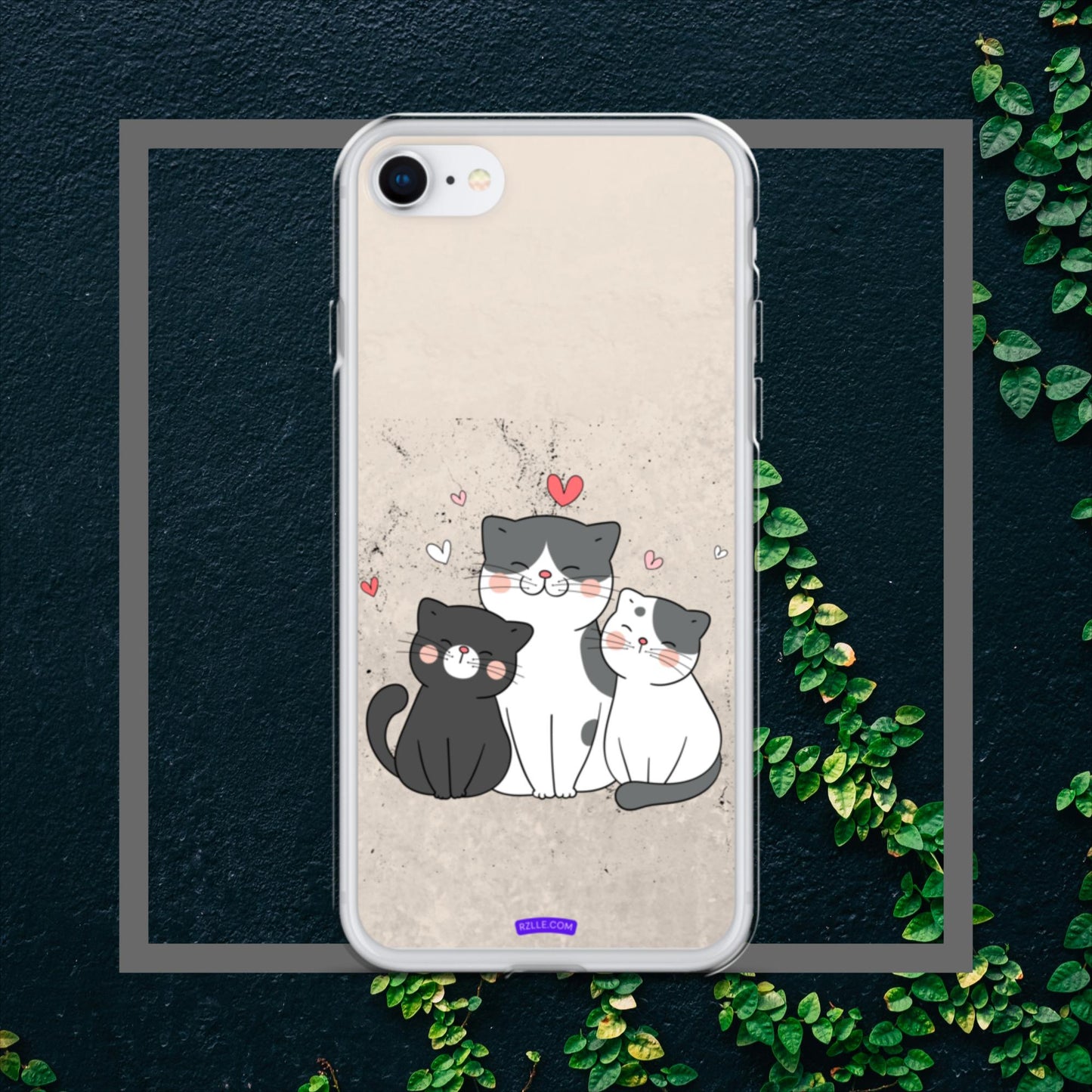 Cute Trio Cats Clear Case for iPhone®