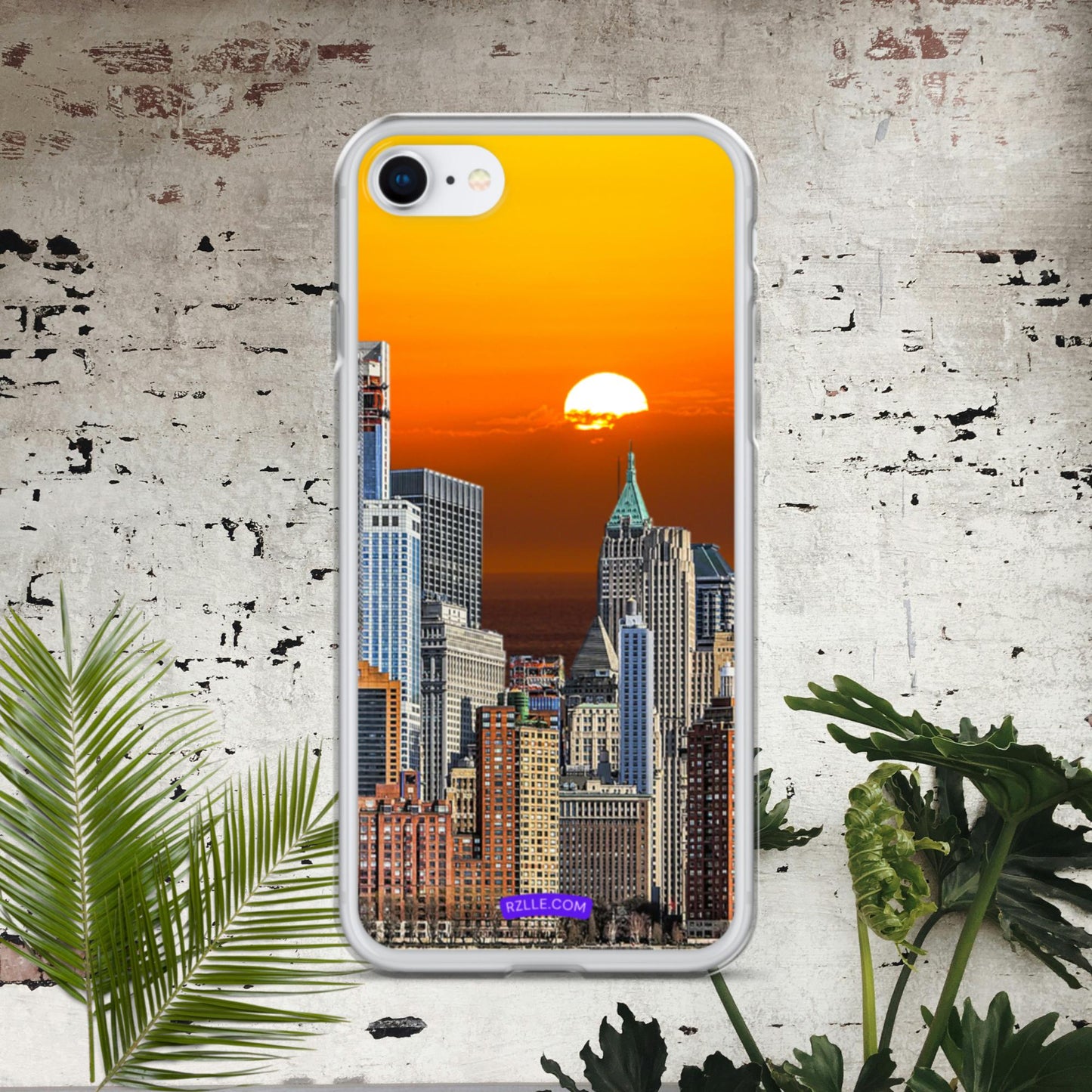 City Skyline Sunset Clear Case for iPhone®