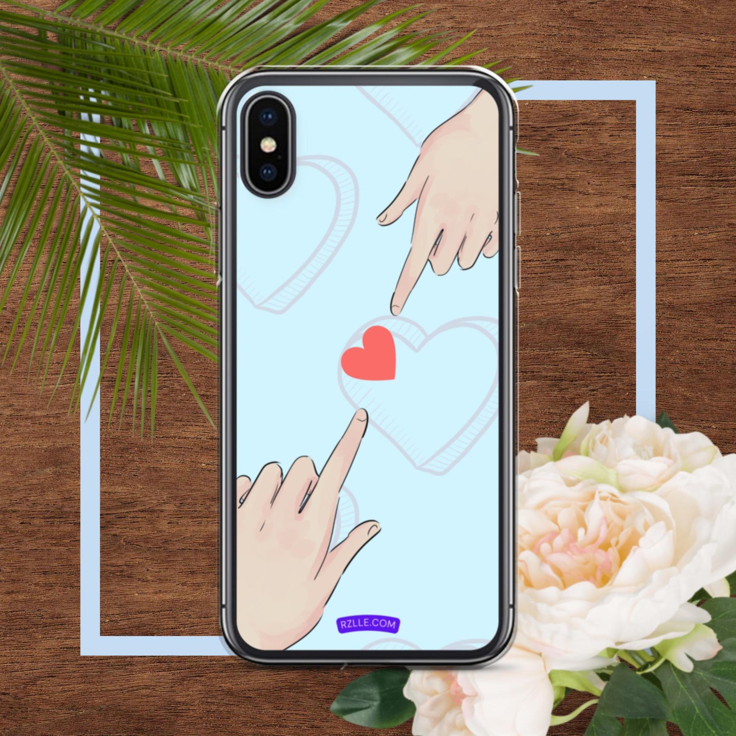 Touching  Heart Clear Phone Case for iPhone®