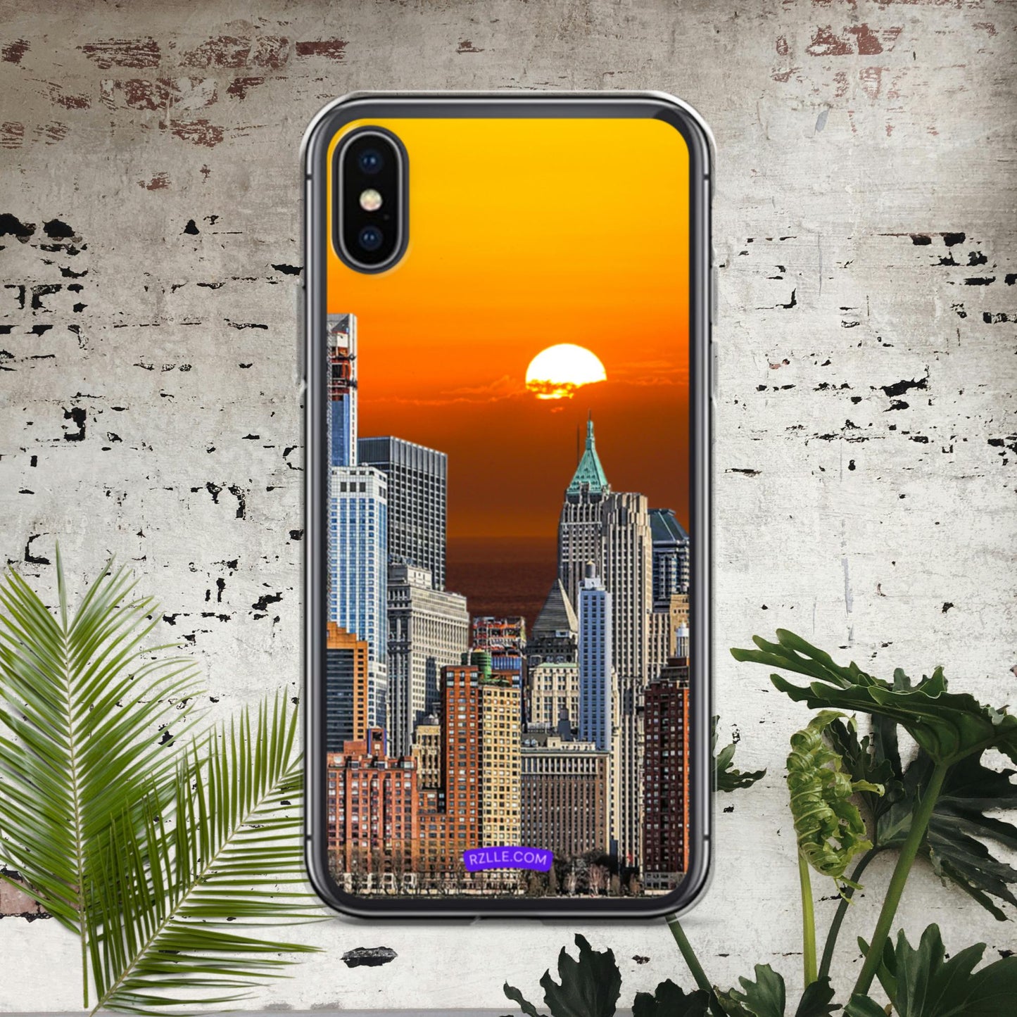 City Skyline Sunset Clear Case for iPhone®