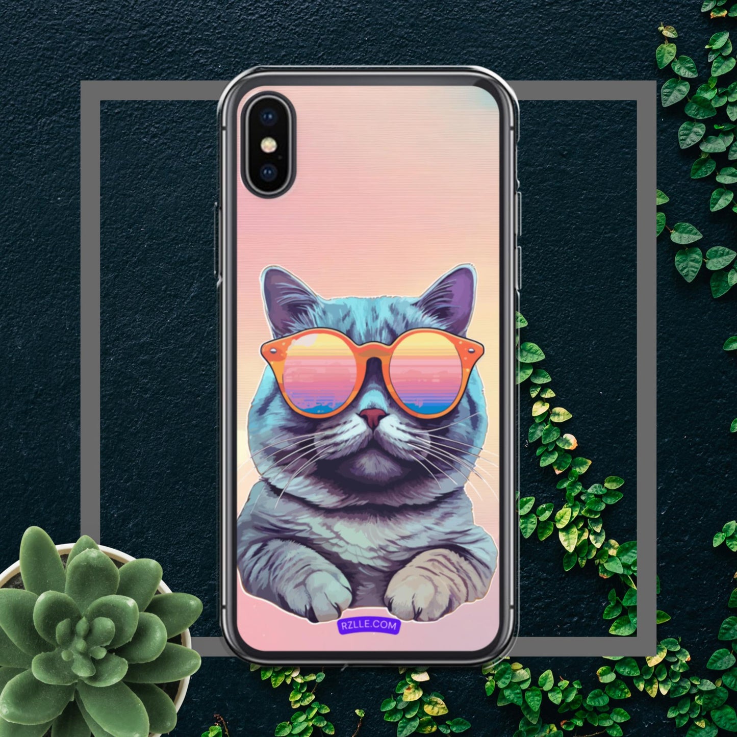 Cool Cat Clear Case for iPhone®