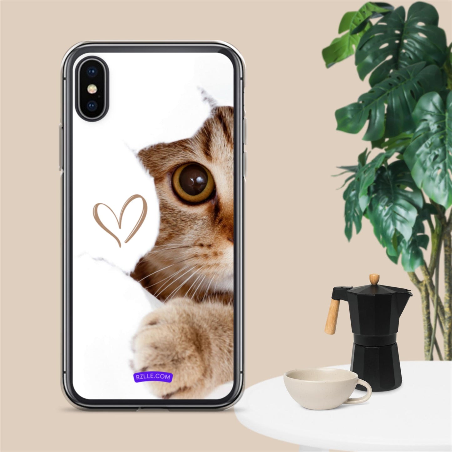 Cute Cat Peeking  Clear Case for iPhone®