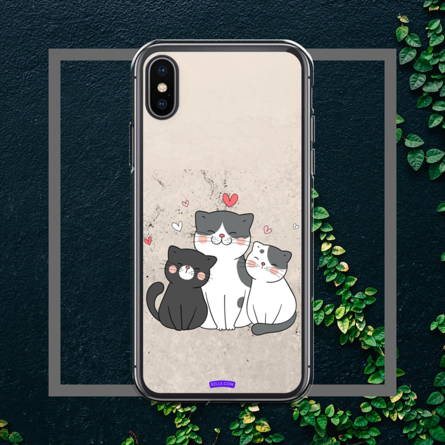 Cute Trio Cats Clear Case for iPhone®