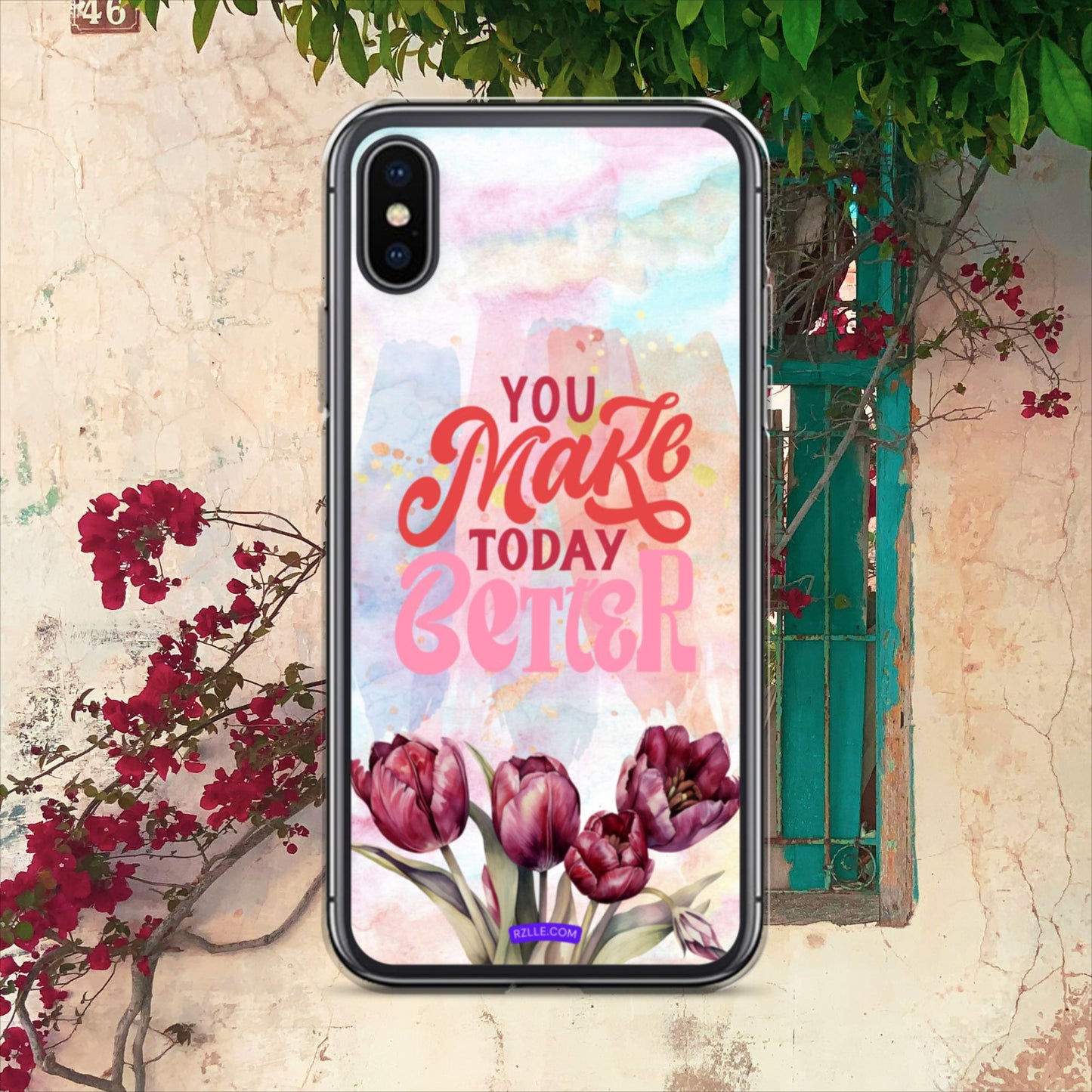 Tulips Flower In Watercolor Clear Case for iPhone®