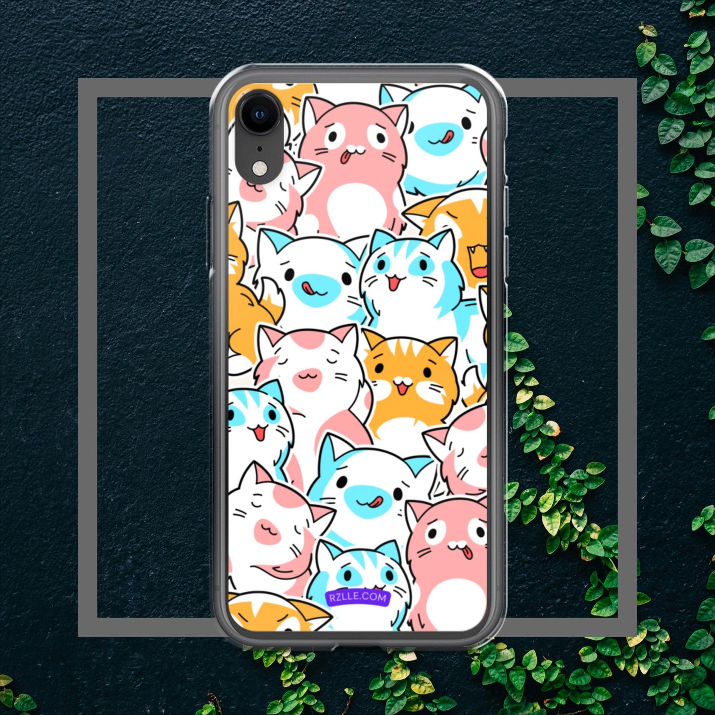 Cartoon Cats Clear Case for iPhone®