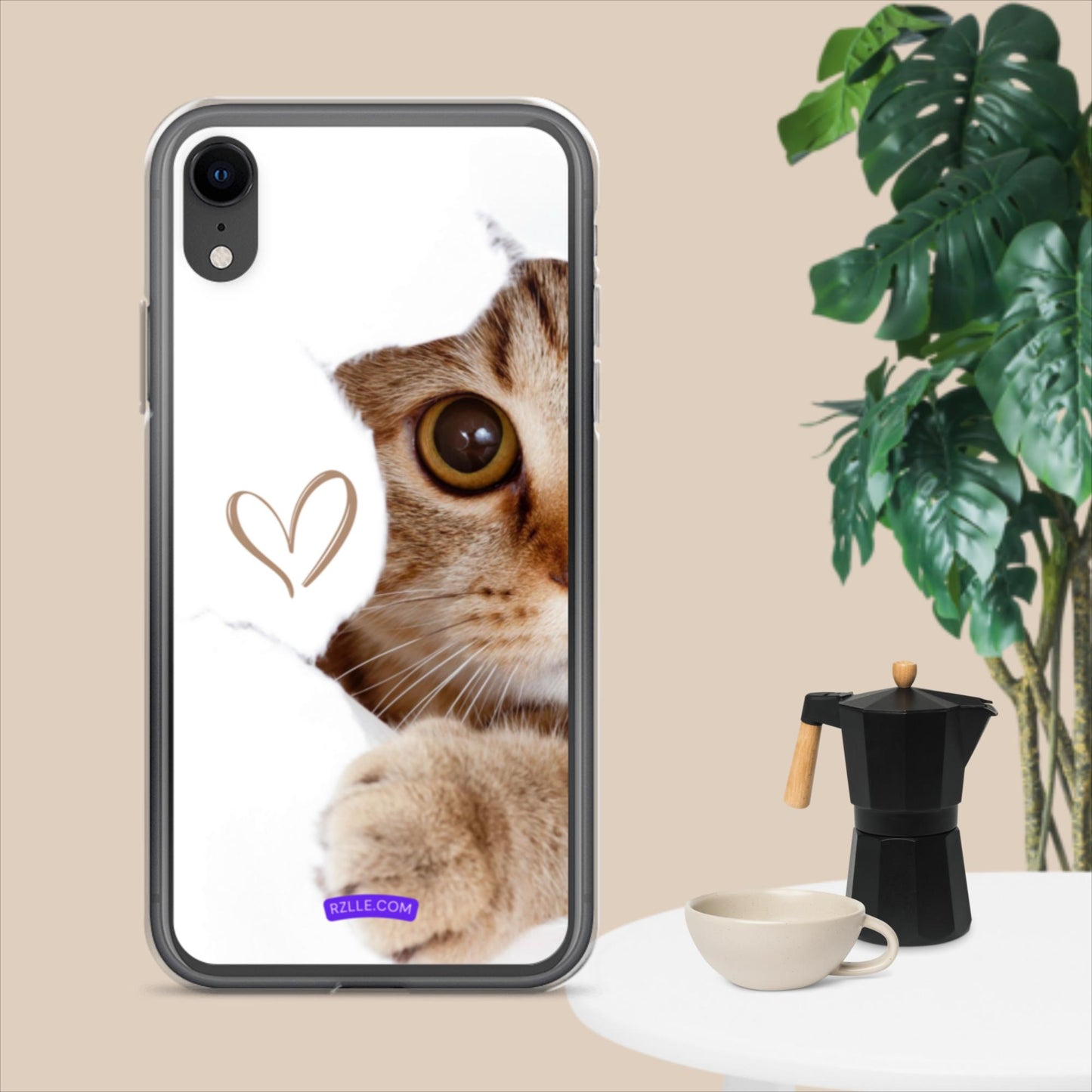 Cute Cat Peeking  Clear Case for iPhone®