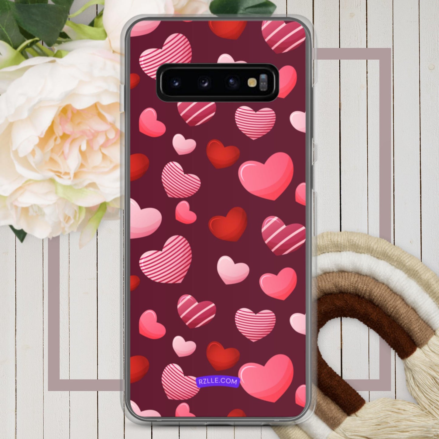 Candy Hearts Samsung® Galaxy Clear Phone Case