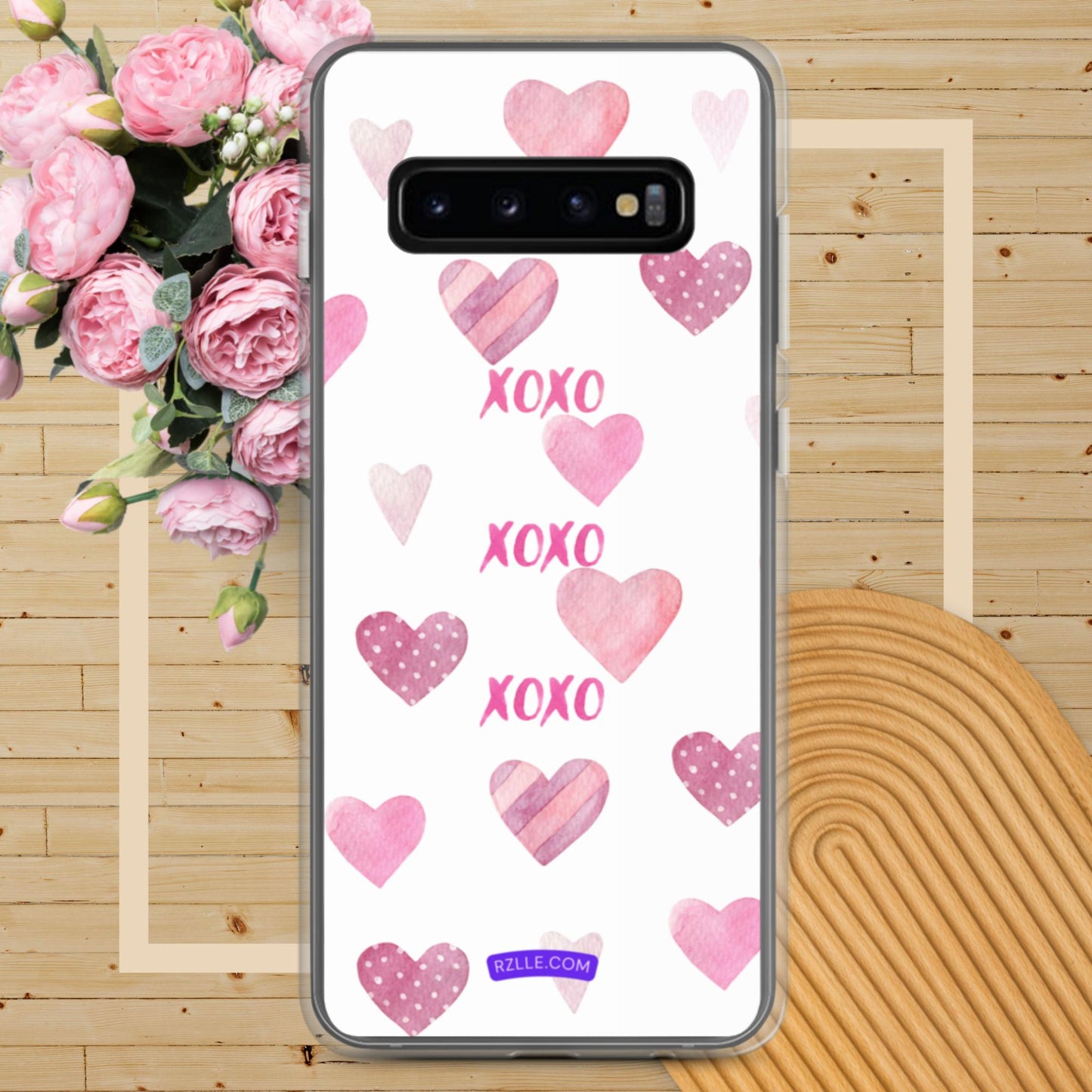 XOXO Pink Hearts Samsung® Galaxy Phone Case