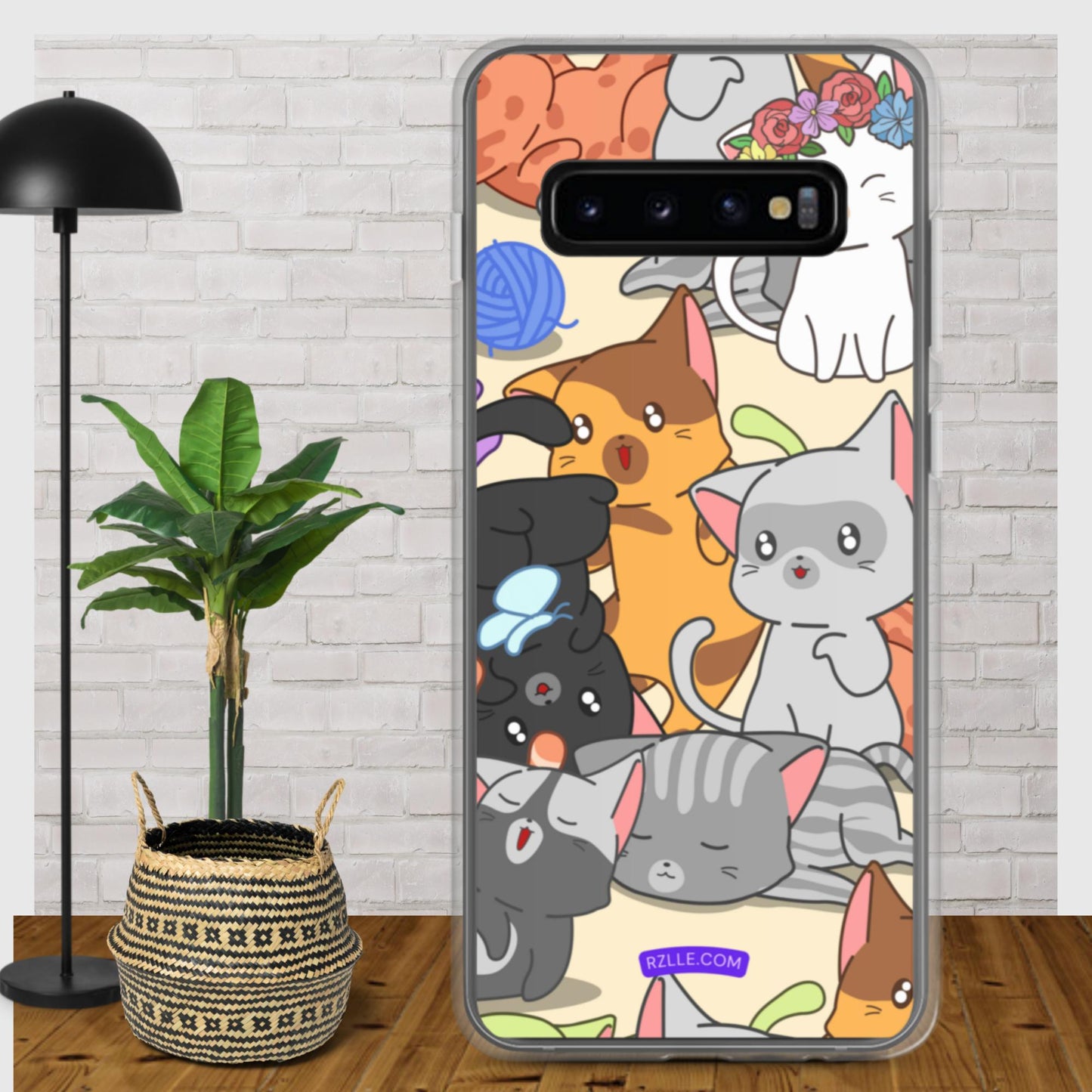 Cute Kawaii Cats Clear Case for Samsung®