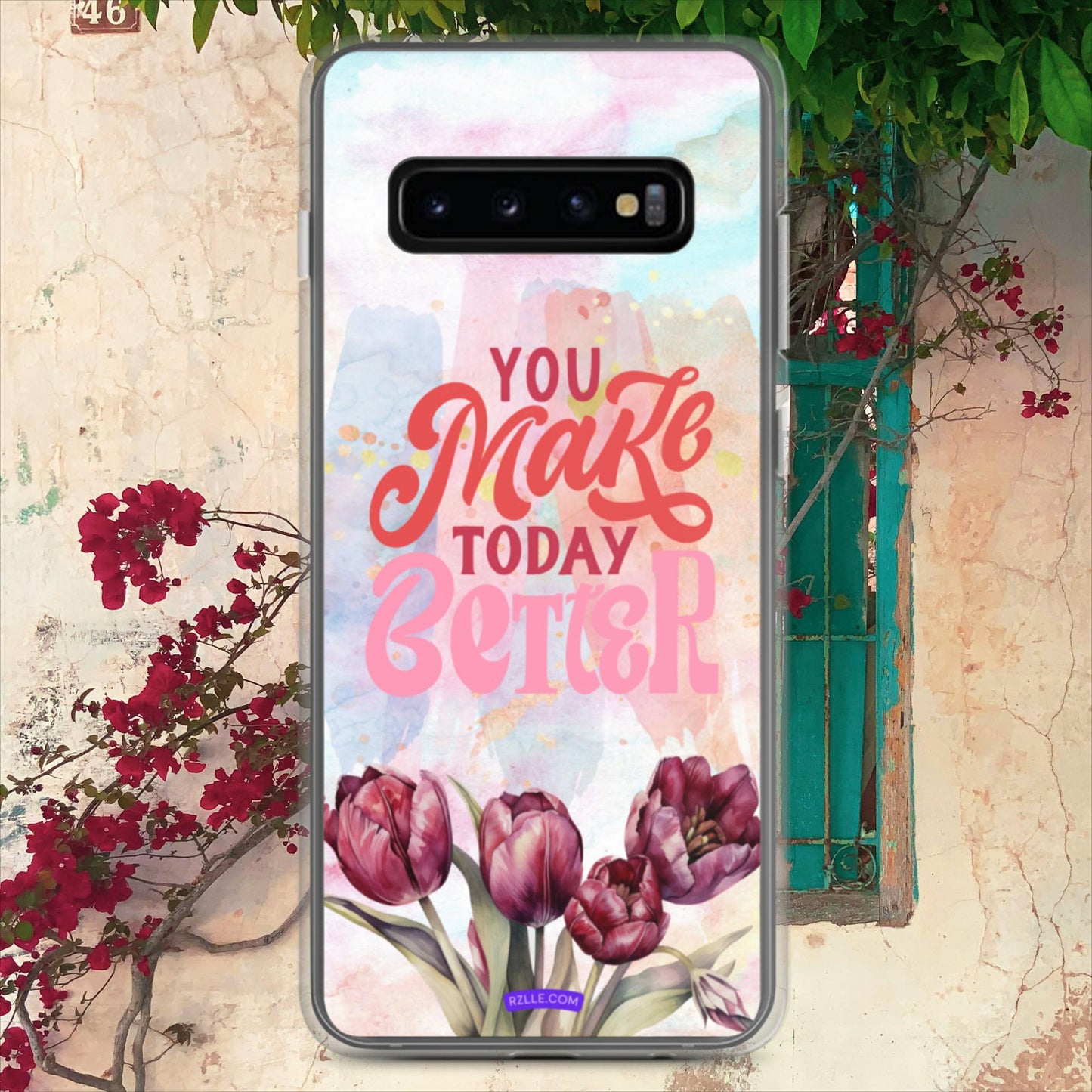 Tulips Flower In Watercolor Clear Case for Samsung®