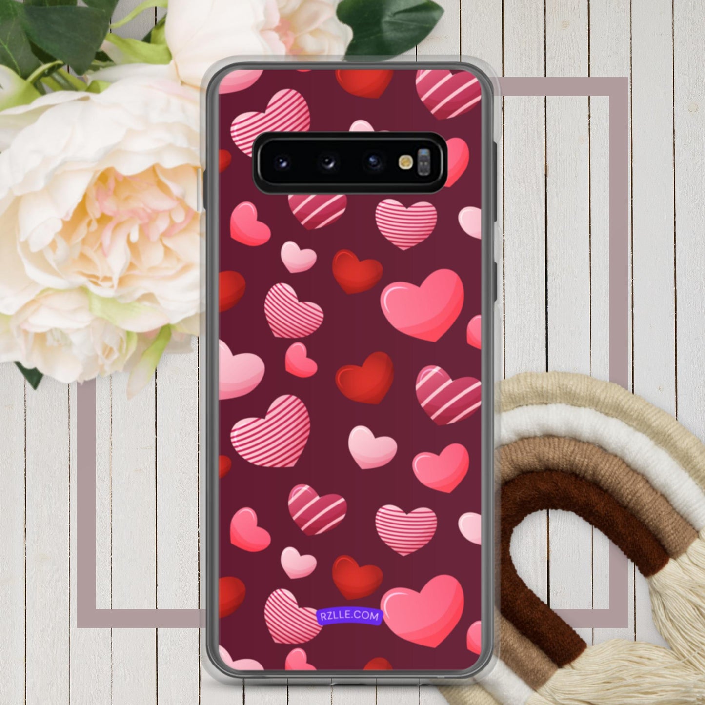 Candy Hearts Samsung® Galaxy Clear Phone Case