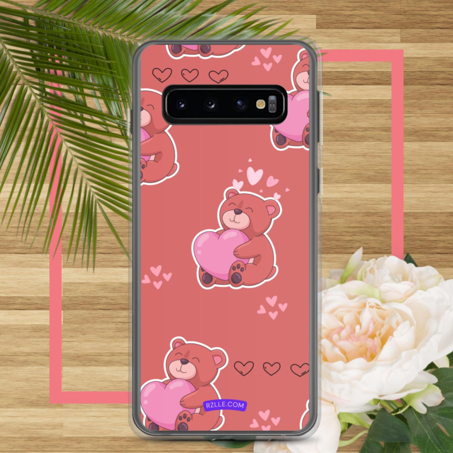 Bear Hug Heart Samsung® Galaxy Clear Phone Case