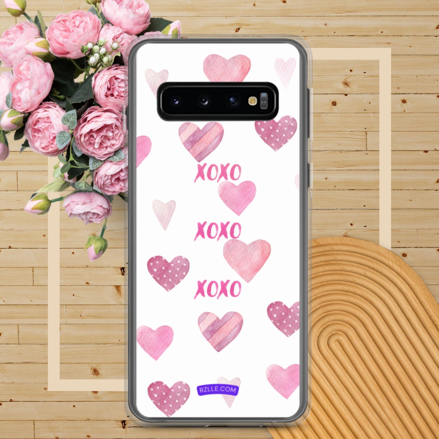 XOXO Pink Hearts Samsung® Galaxy Phone Case