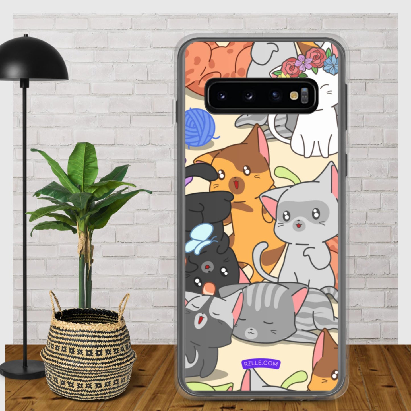 Cute Kawaii Cats Clear Case for Samsung®