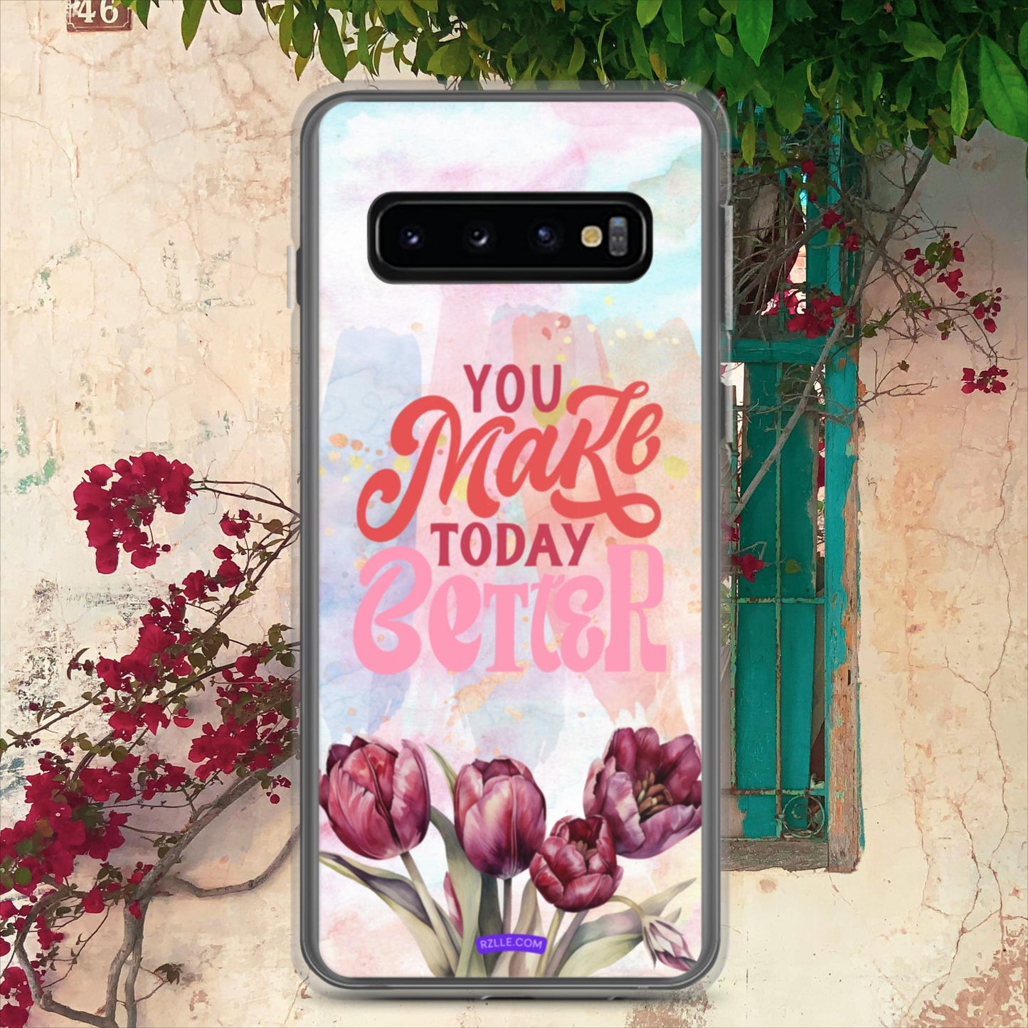 Tulips Flower In Watercolor Clear Case for Samsung®