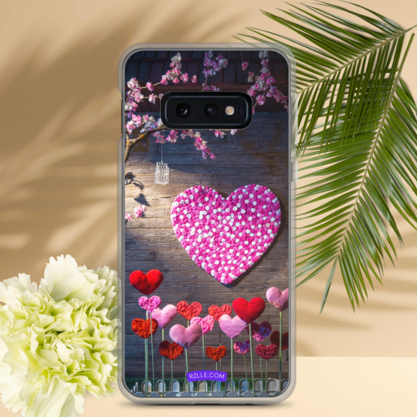 Red & Pink Hearts Samsung® Galaxy Clear Phone Case