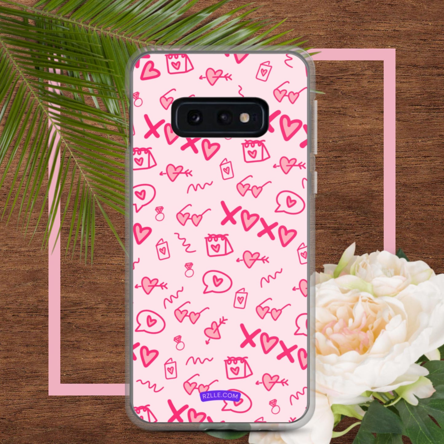 Hearts Doodle Samsung® Galaxy Clear Phone Case