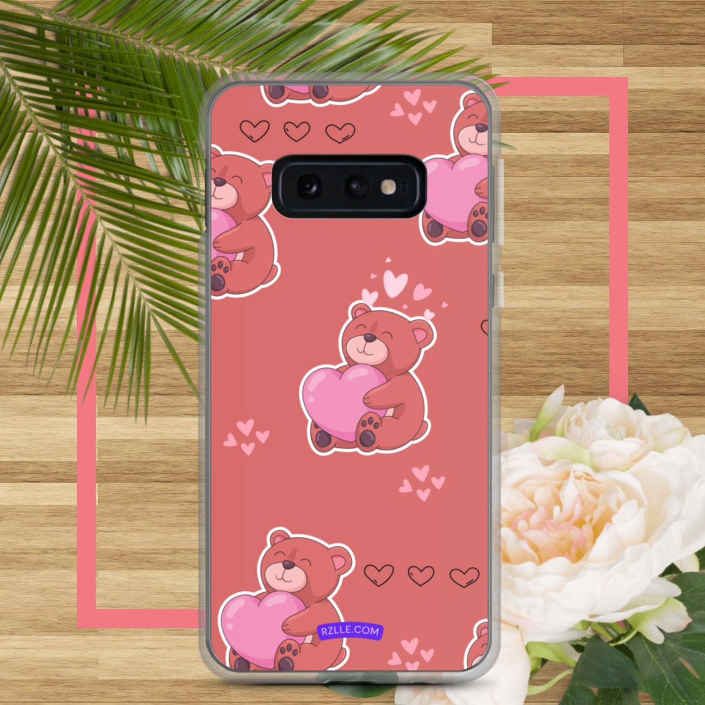 Bear Hug Heart Samsung® Galaxy Clear Phone Case