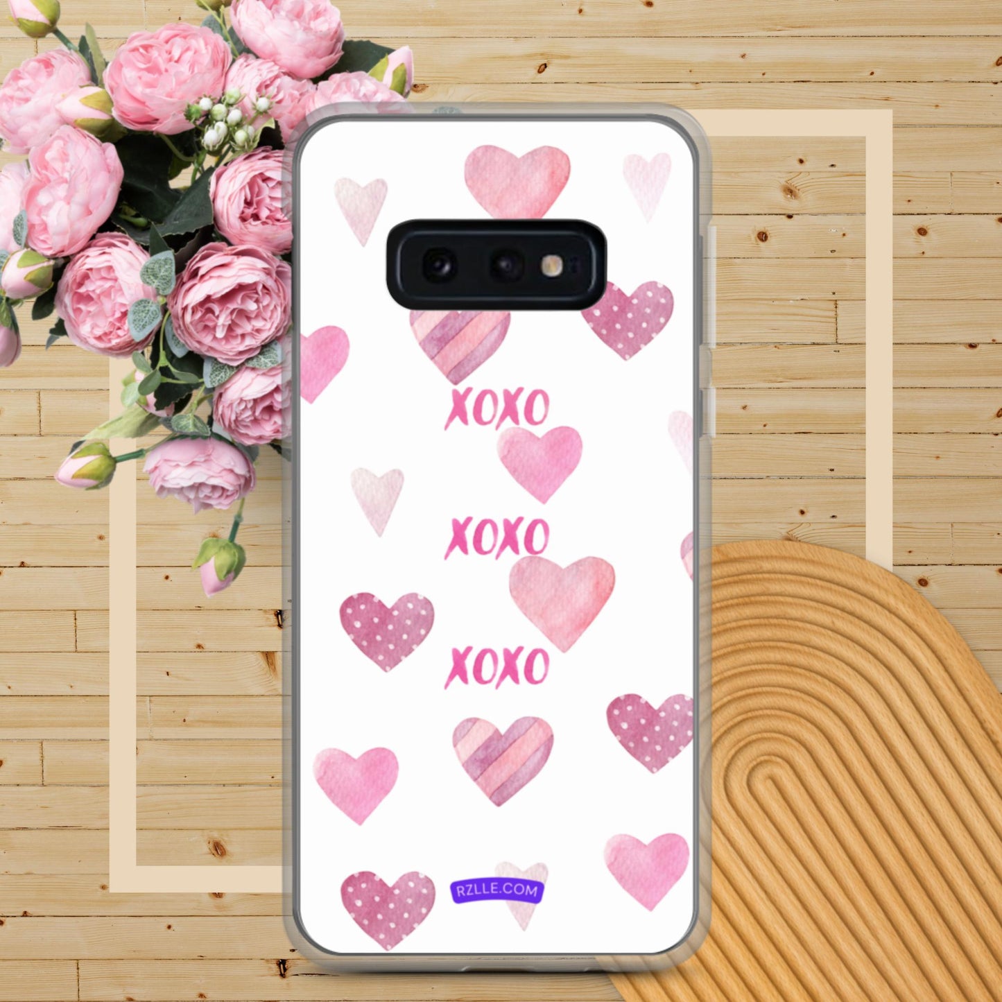 XOXO Pink Hearts Samsung® Galaxy Phone Case