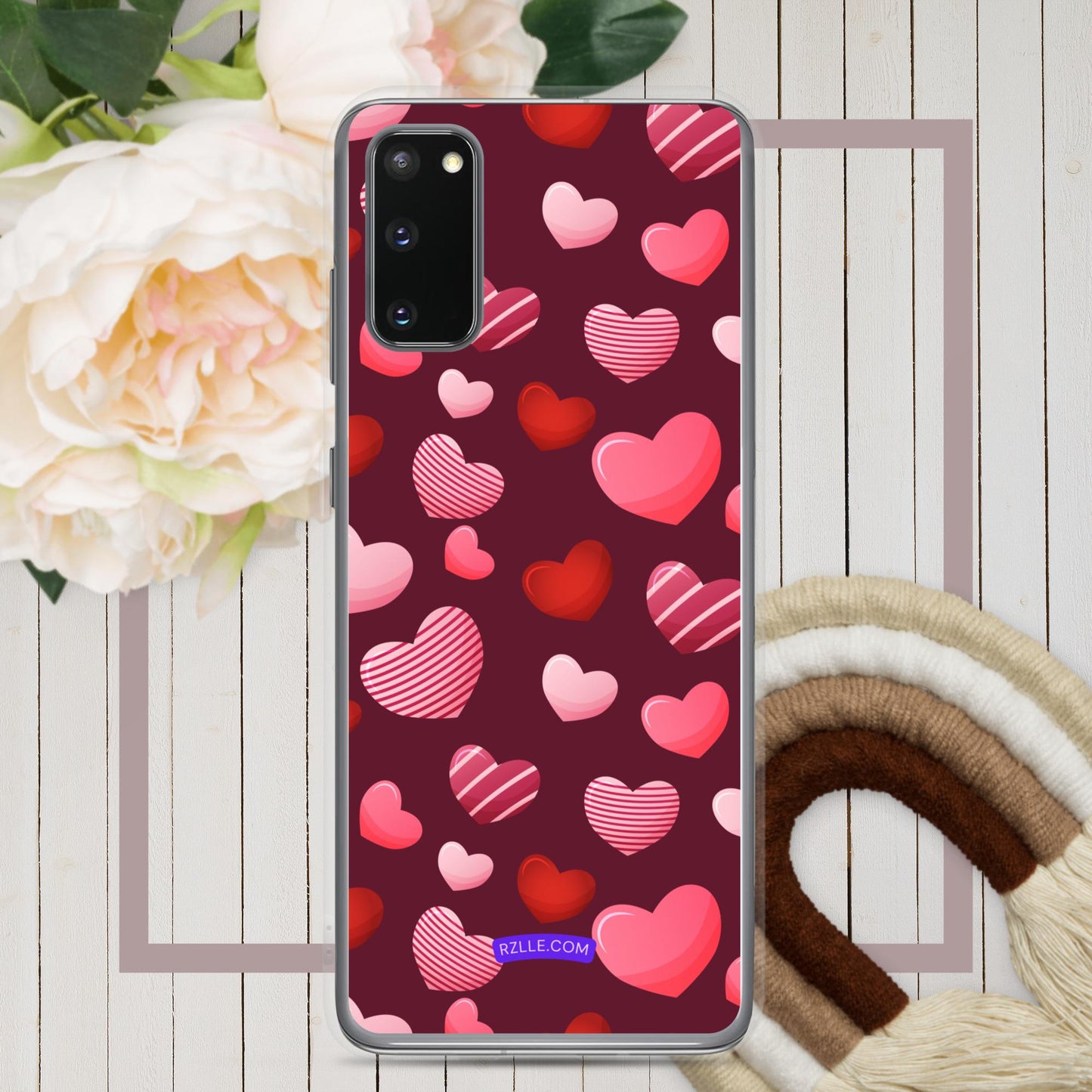 Candy Hearts Samsung® Galaxy Clear Phone Case