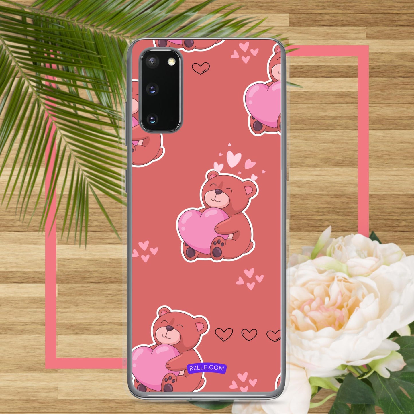 Bear Hug Heart Samsung® Galaxy Clear Phone Case