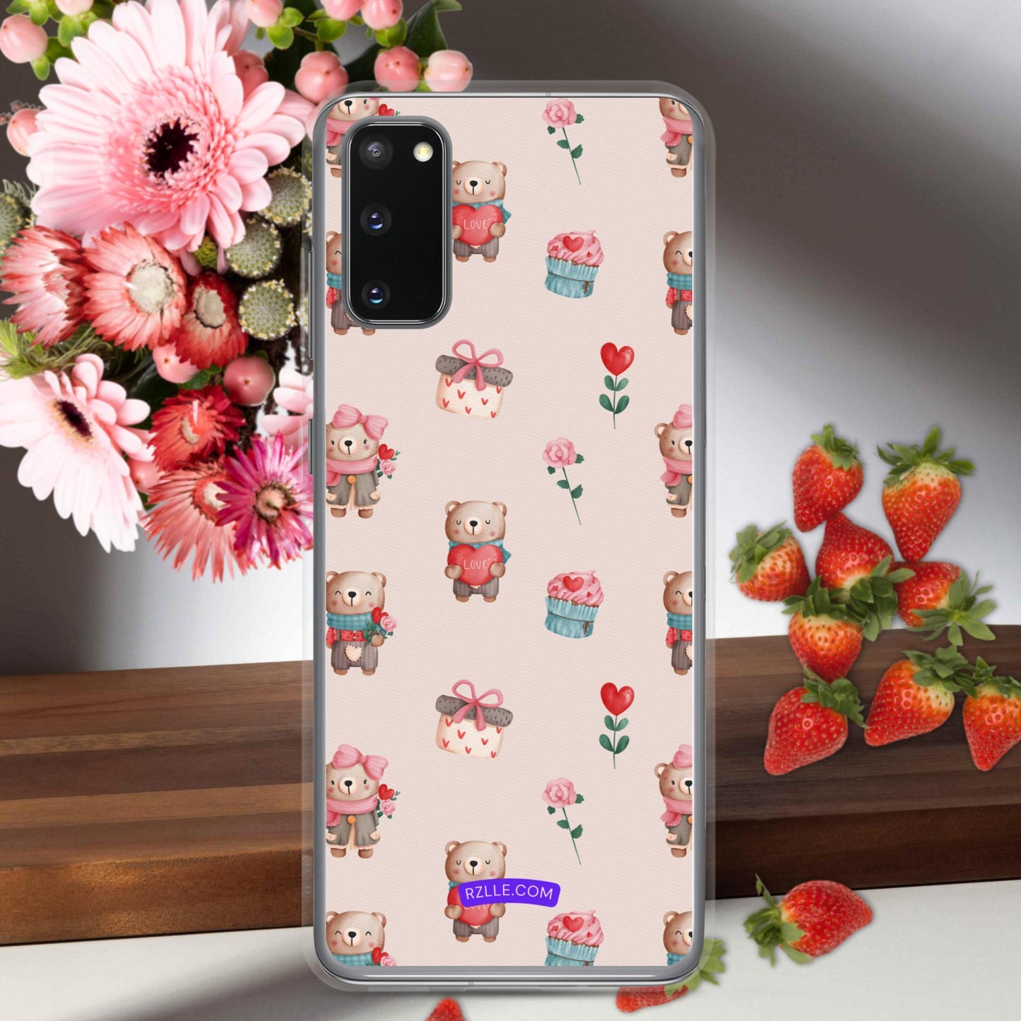 Cute Valentine Bears Samsung® Galaxy Clear Phone Case