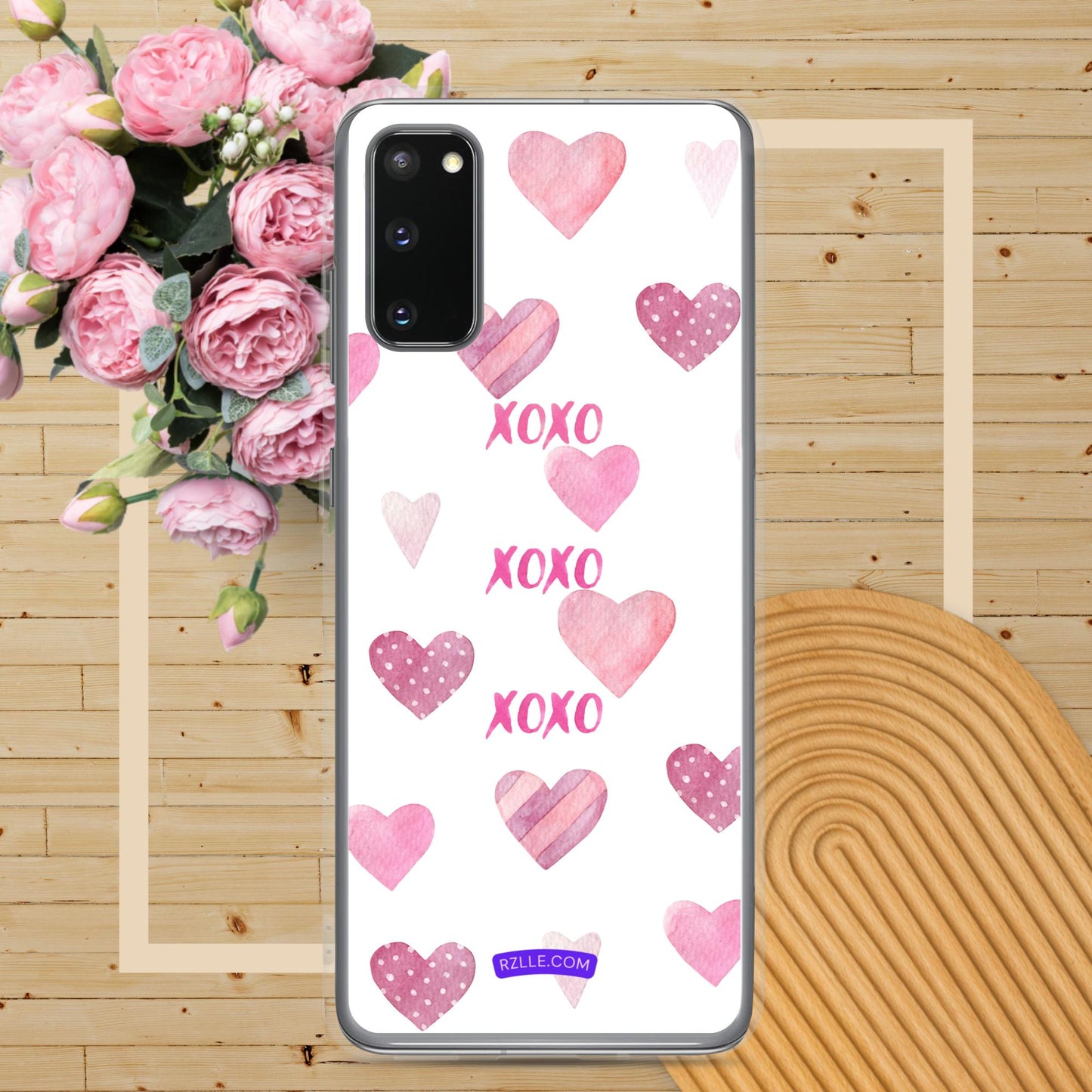 XOXO Pink Hearts Samsung® Galaxy Phone Case