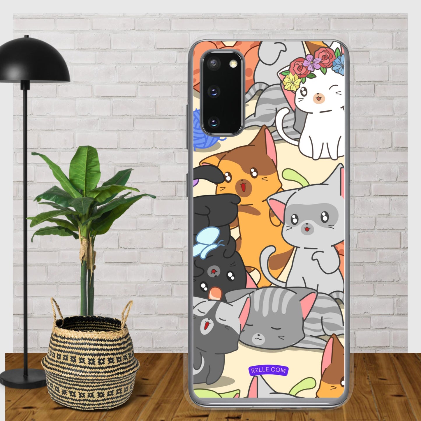 Cute Kawaii Cats Clear Case for Samsung®