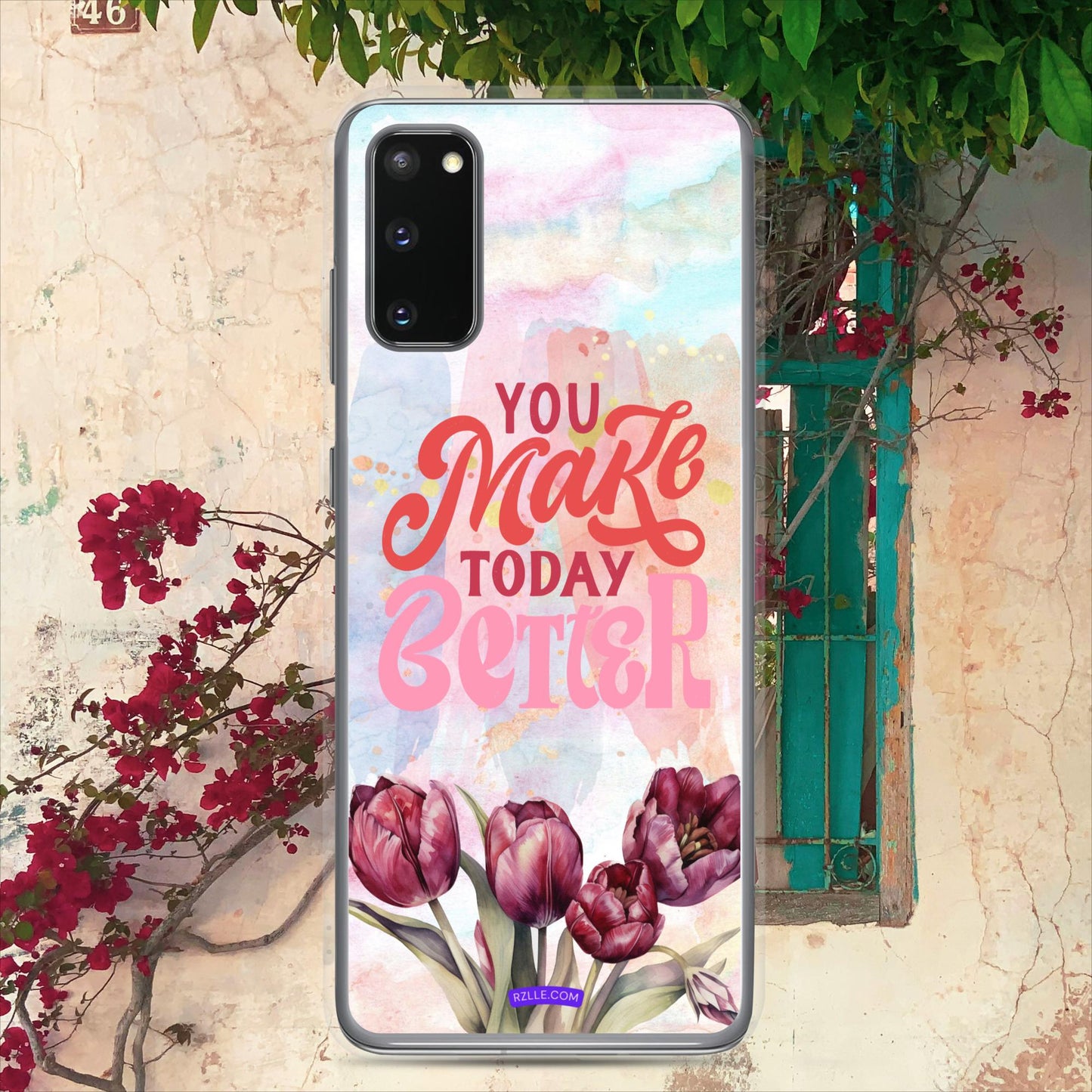 Tulips Flower In Watercolor Clear Case for Samsung®