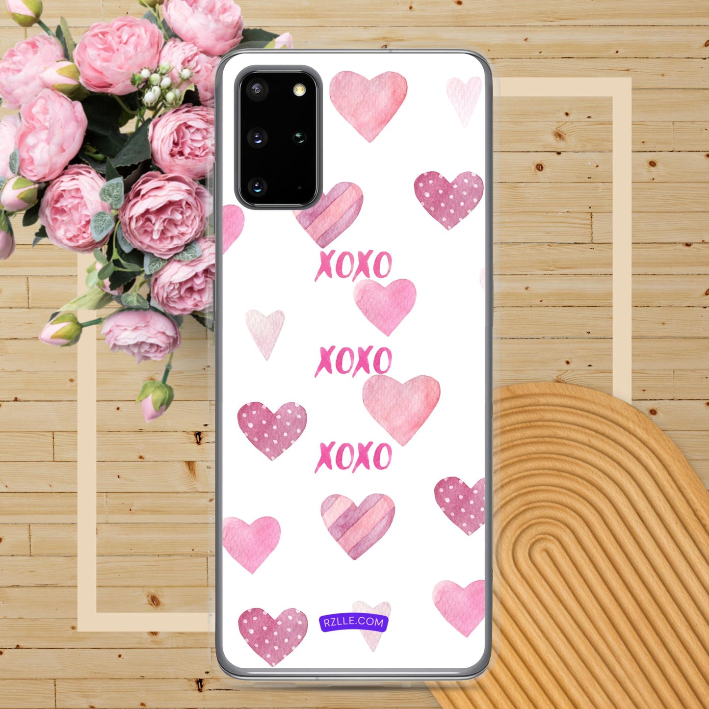 XOXO Pink Hearts Samsung® Galaxy Phone Case