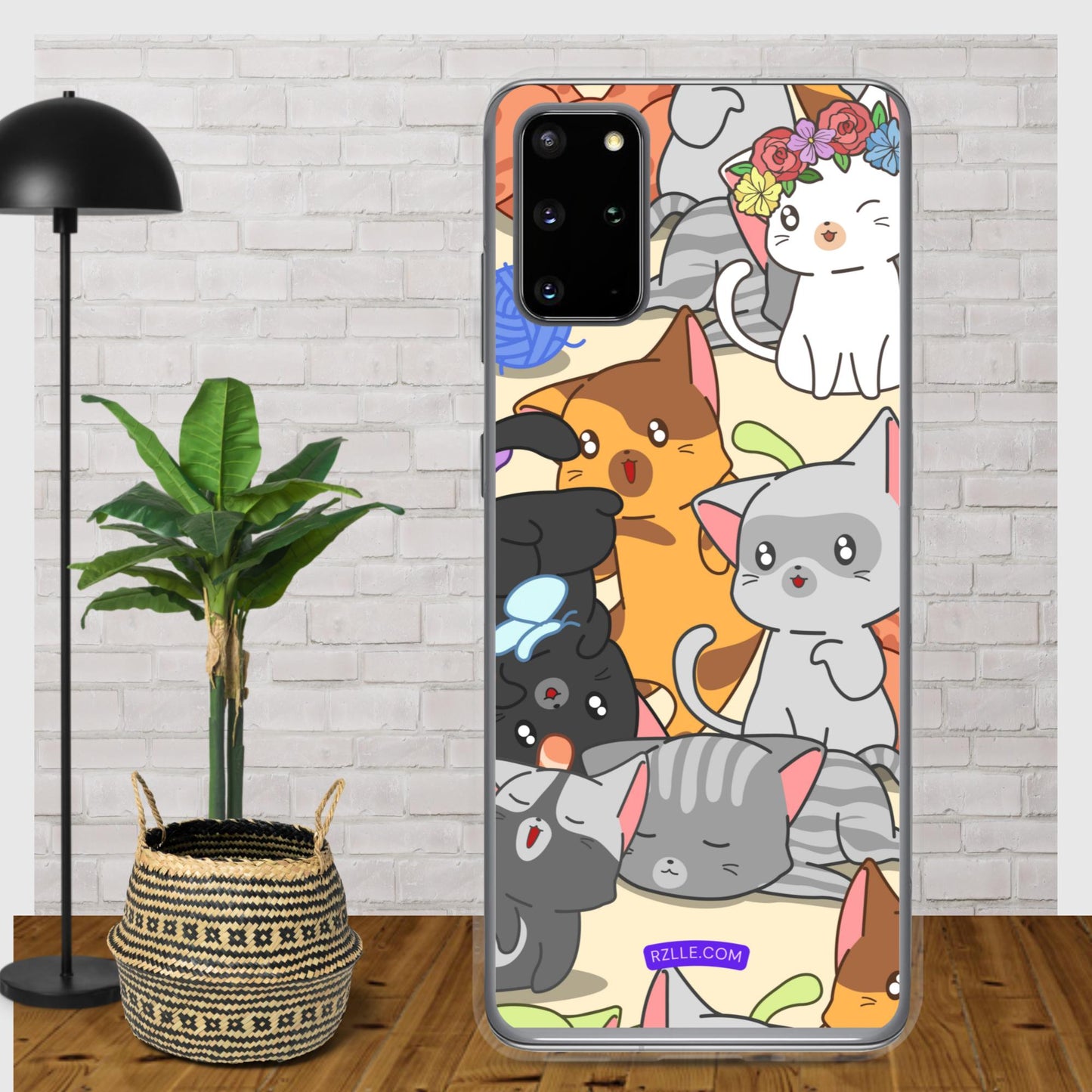 Cute Kawaii Cats Clear Case for Samsung®