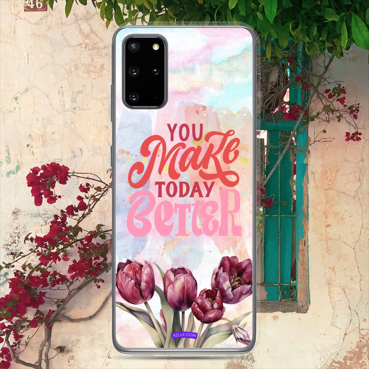 Tulips Flower In Watercolor Clear Case for Samsung®