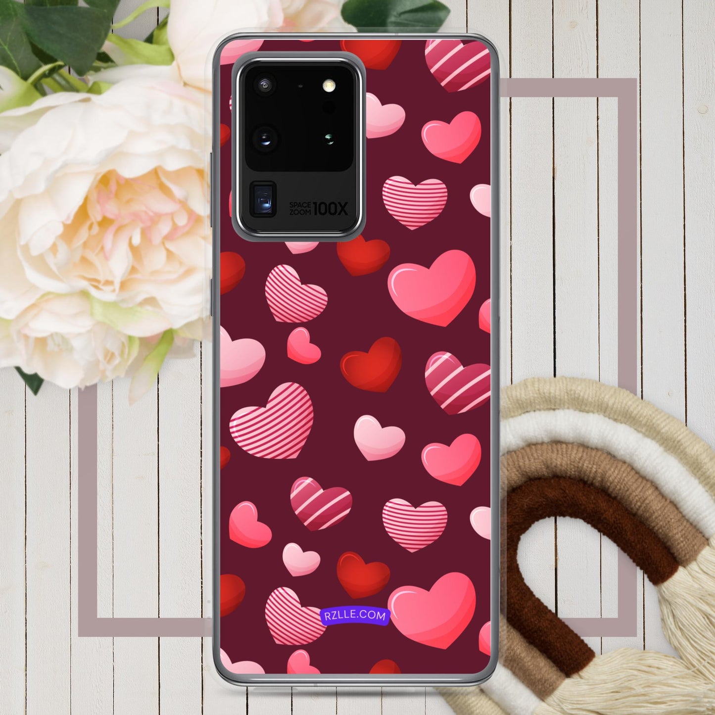 Candy Hearts Samsung® Galaxy Clear Phone Case