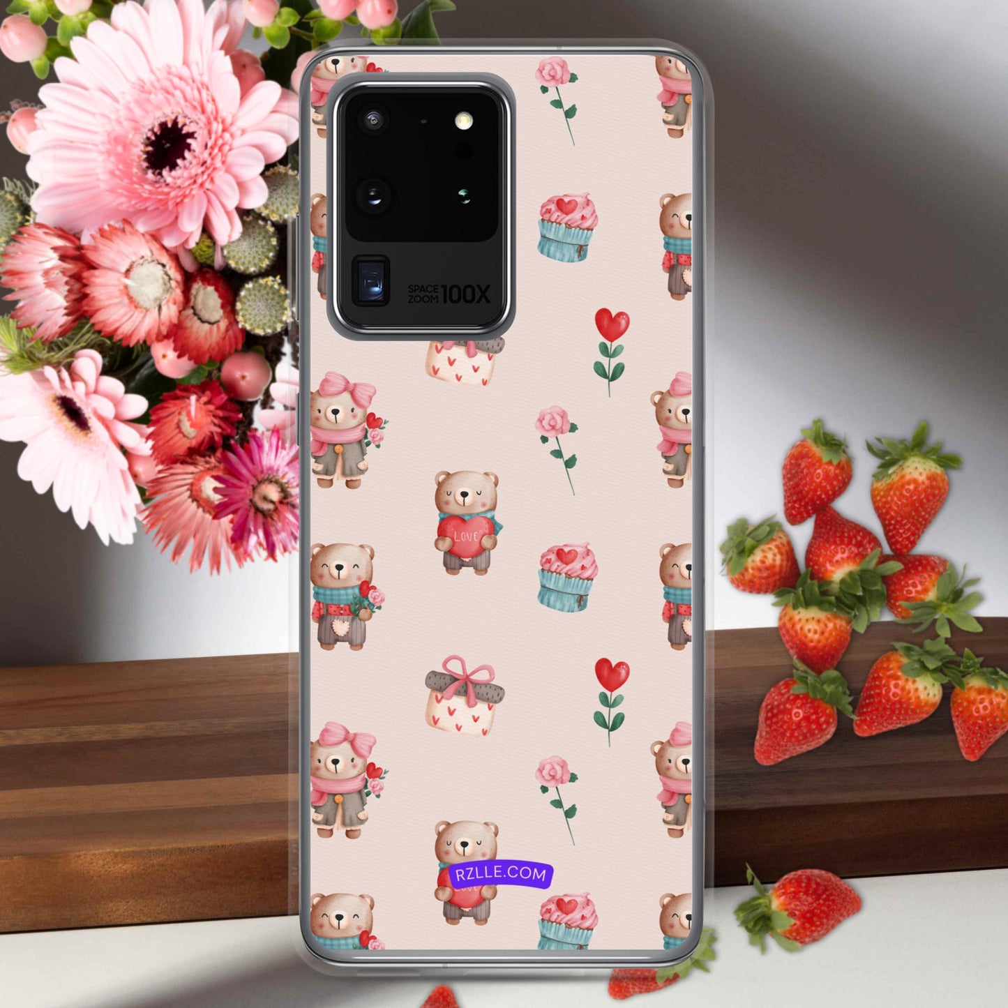 Cute Valentine Bears Samsung® Galaxy Clear Phone Case