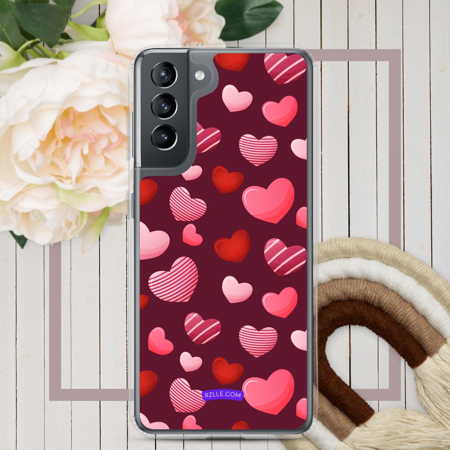 Candy Hearts Samsung® Galaxy Clear Phone Case