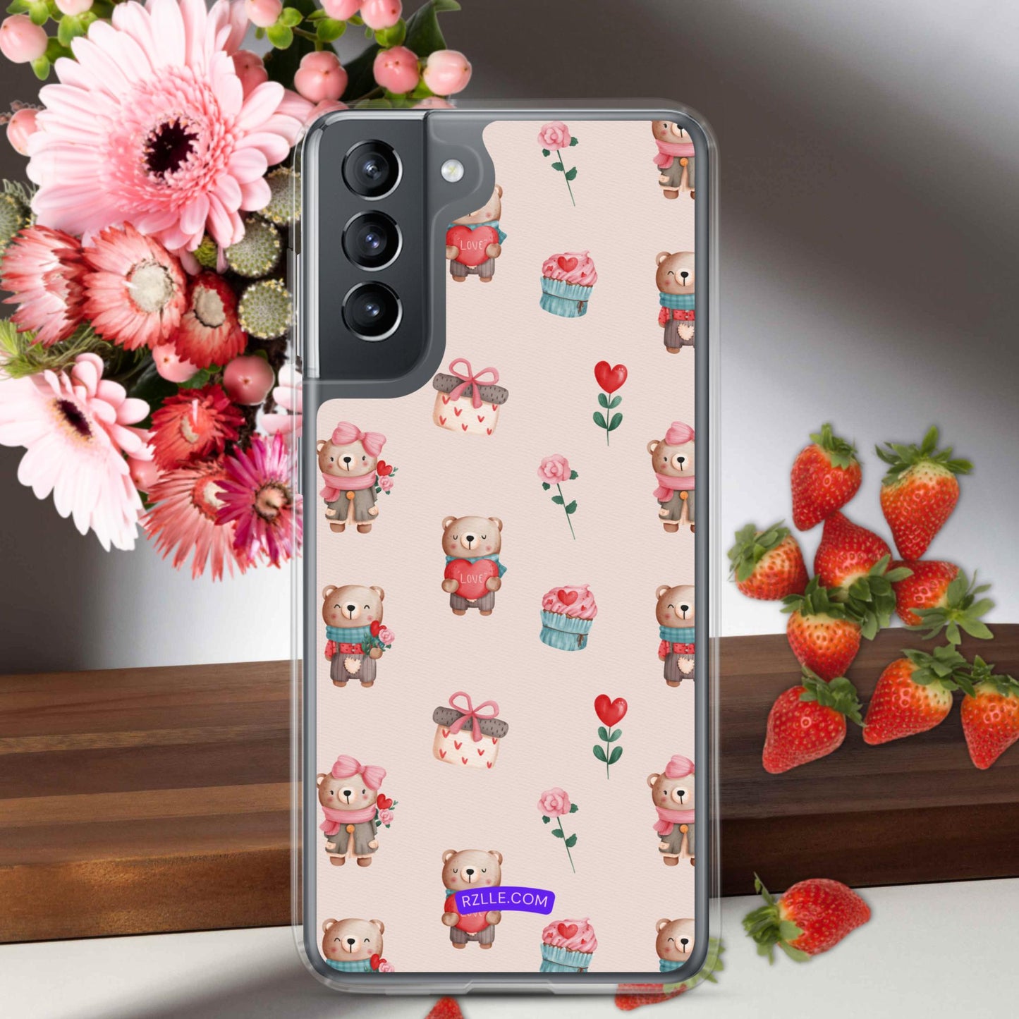 Cute Valentine Bears Samsung® Galaxy Clear Phone Case