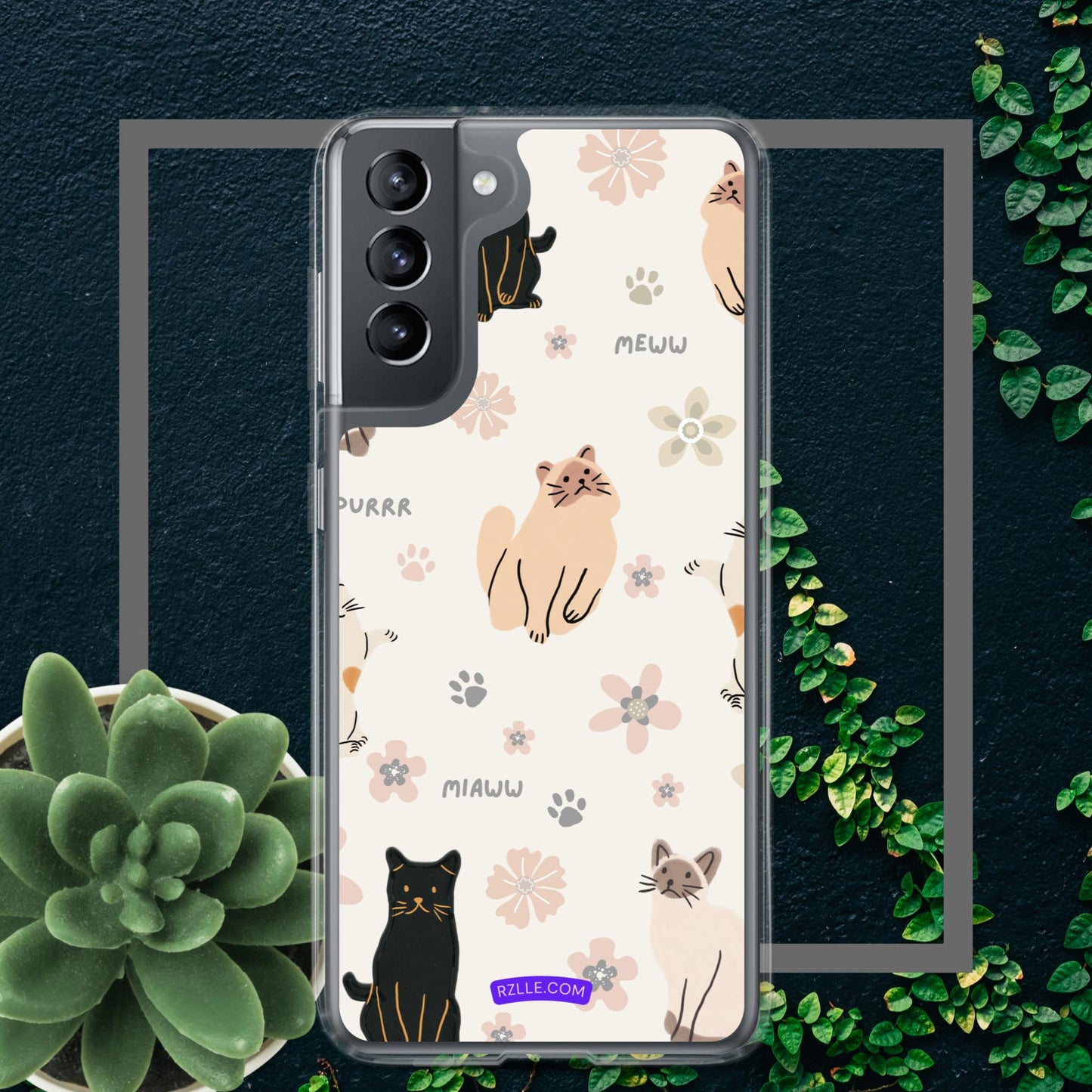 Cute Cats Samsung® Galaxy Clear Phone Case