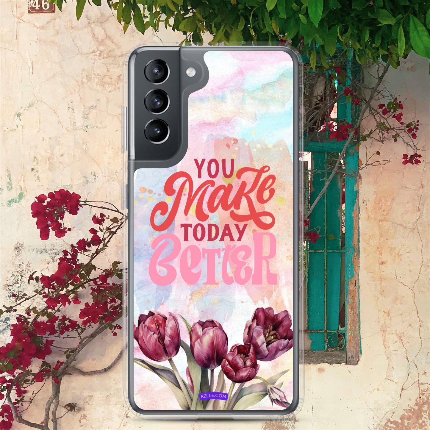 Tulips Flower In Watercolor Clear Case for Samsung®