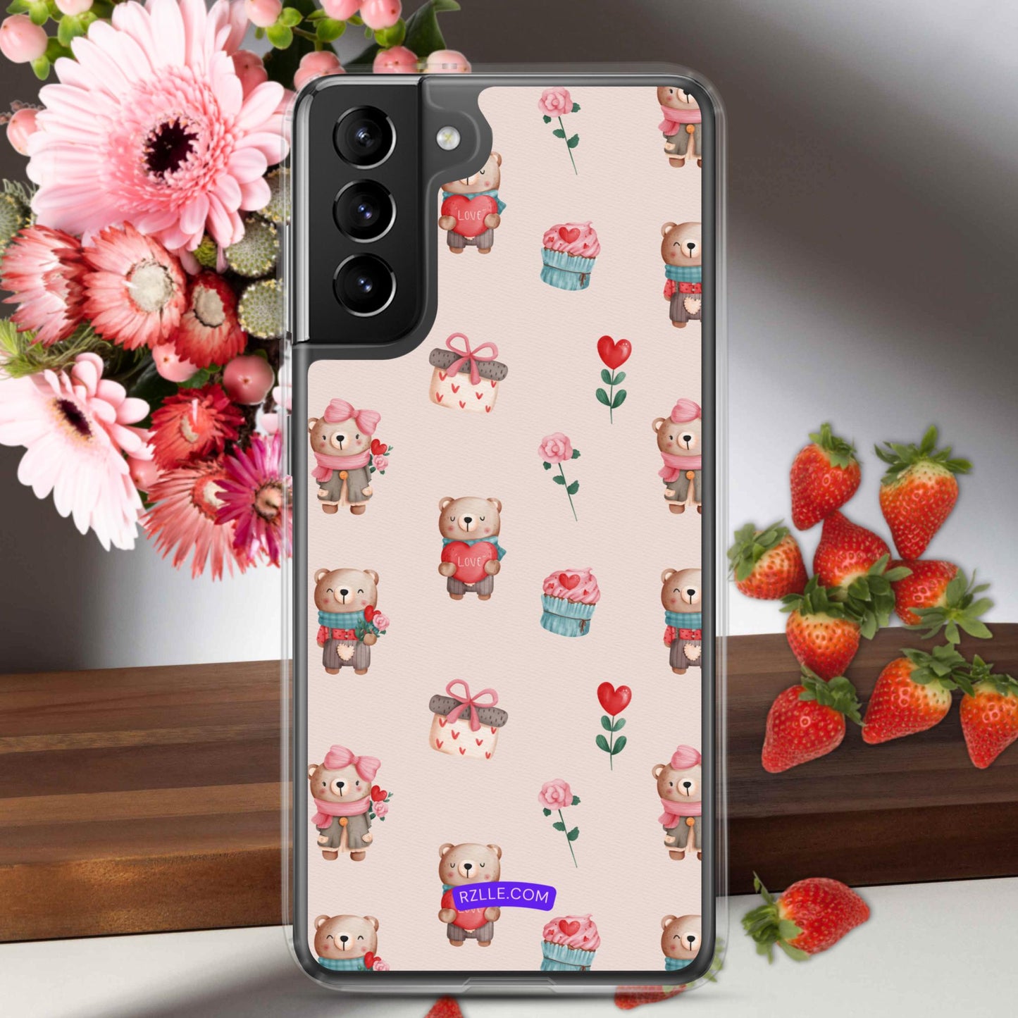 Cute Valentine Bears Samsung® Galaxy Clear Phone Case