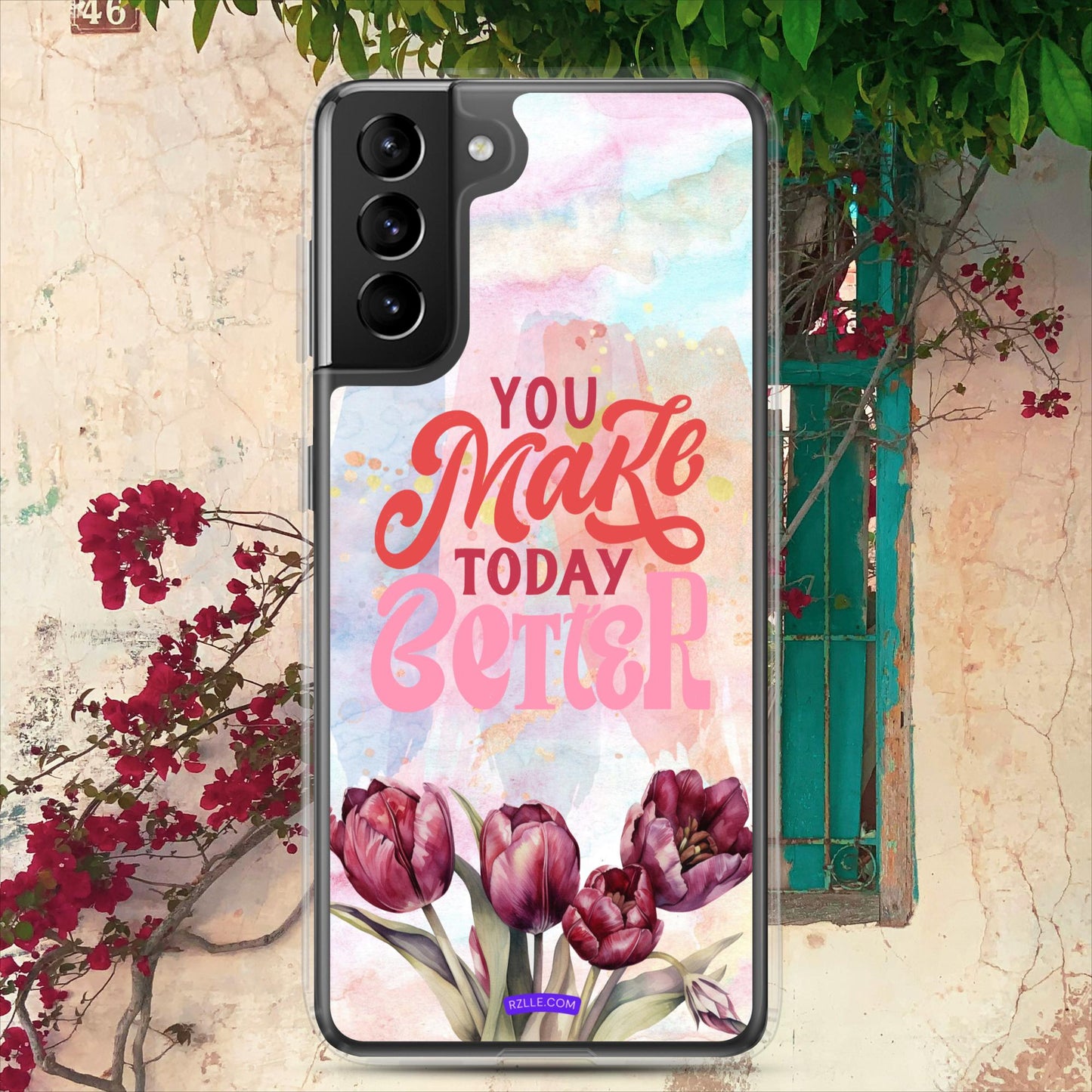 Tulips Flower In Watercolor Clear Case for Samsung®