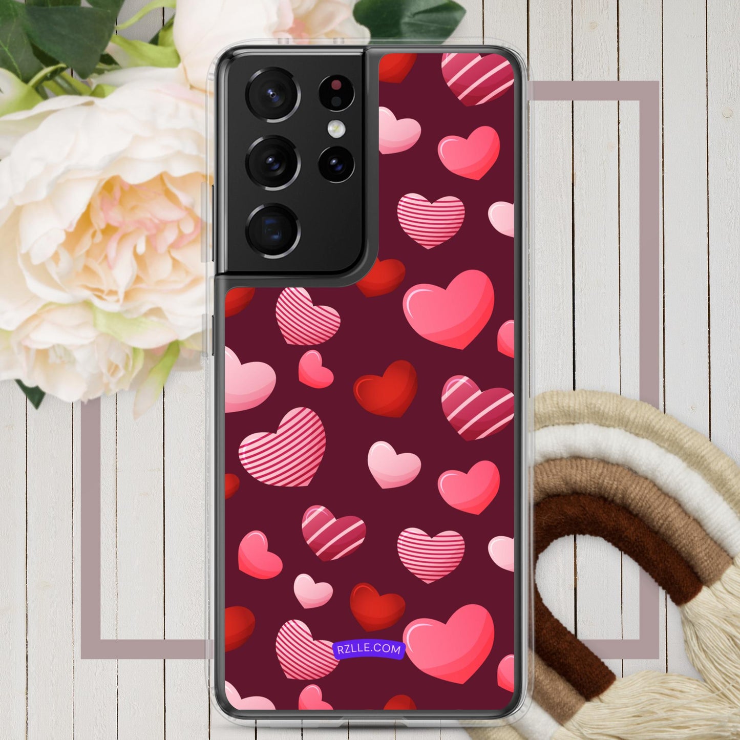 Candy Hearts Samsung® Galaxy Clear Phone Case