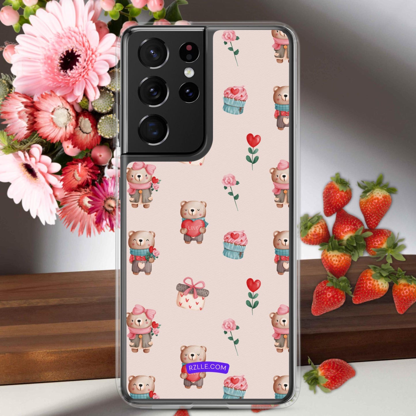 Cute Valentine Bears Samsung® Galaxy Clear Phone Case