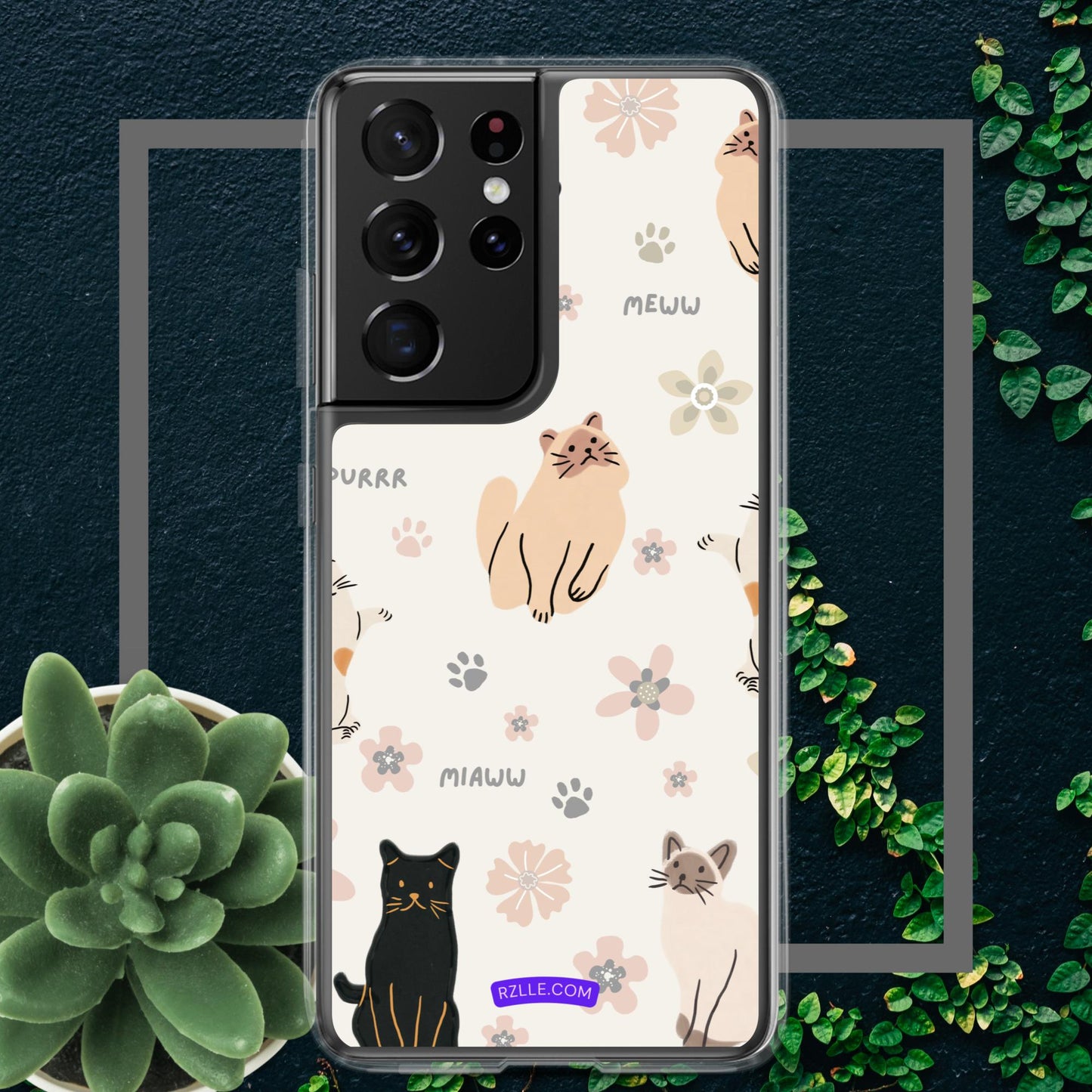 Cute Cats Samsung® Galaxy Clear Phone Case