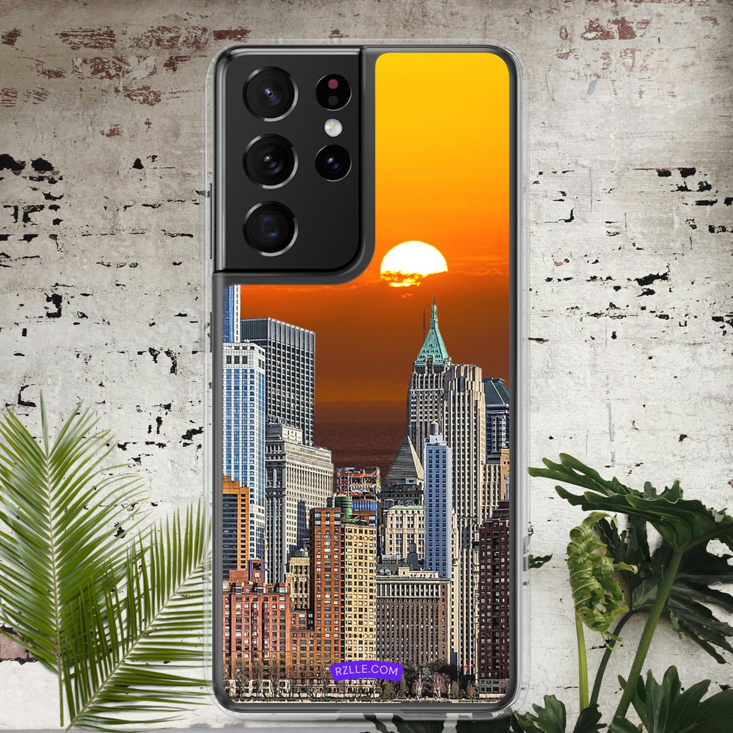 City Skyline Sunset Clear Case for Samsung®