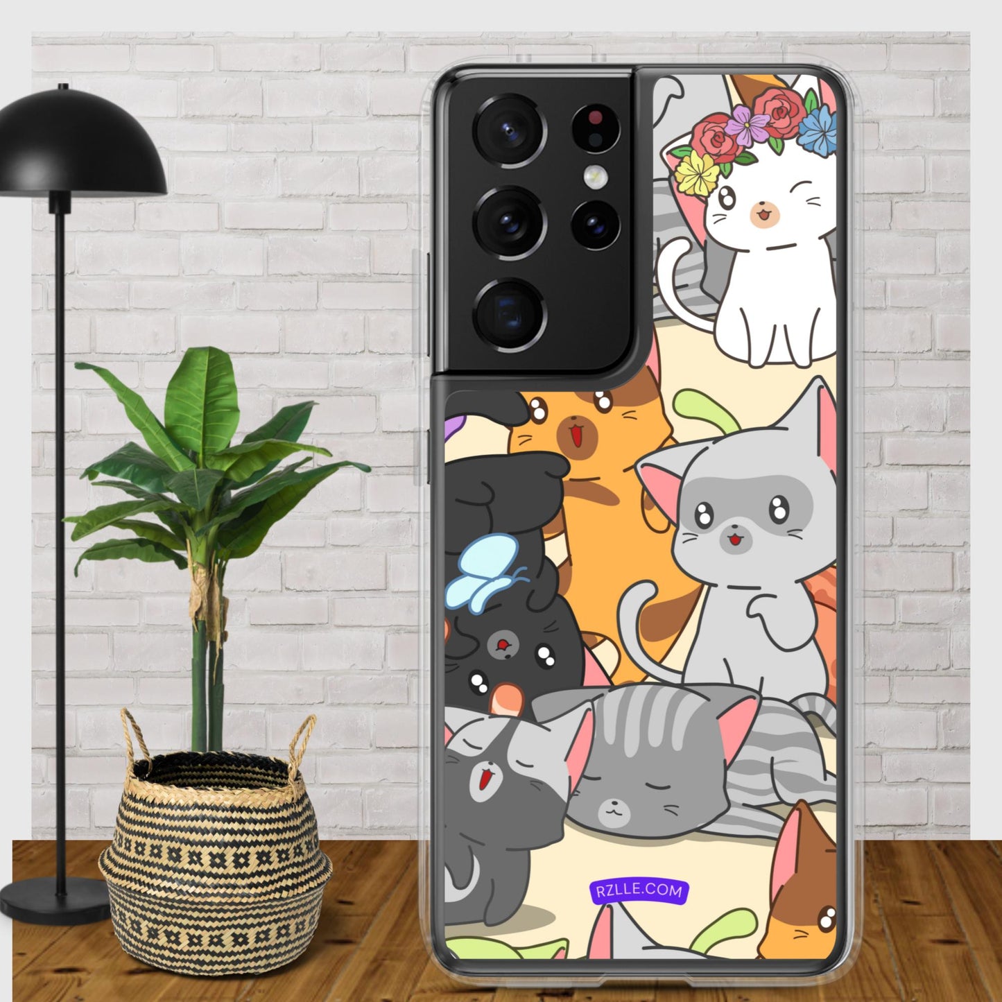 Cute Kawaii Cats Clear Case for Samsung®