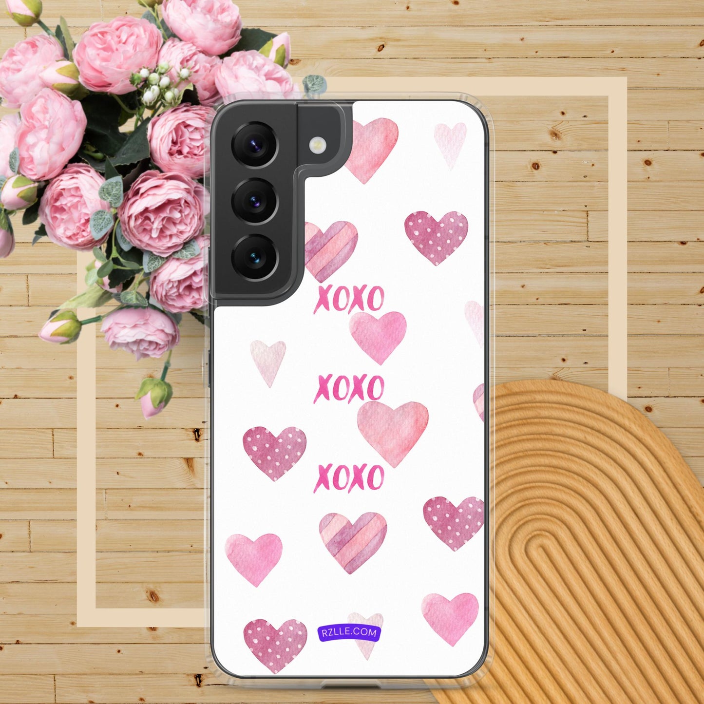 XOXO Pink Hearts Samsung® Galaxy Phone Case