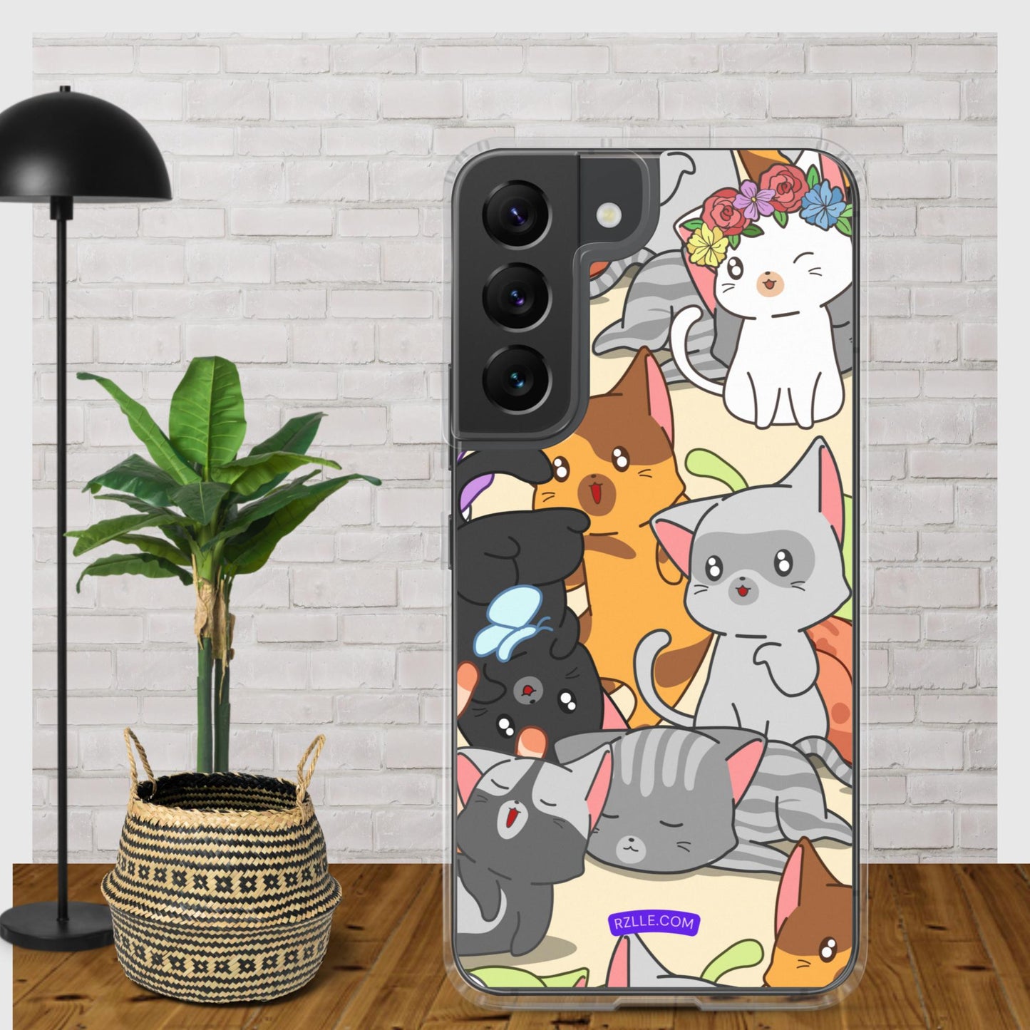 Cute Kawaii Cats Clear Case for Samsung®