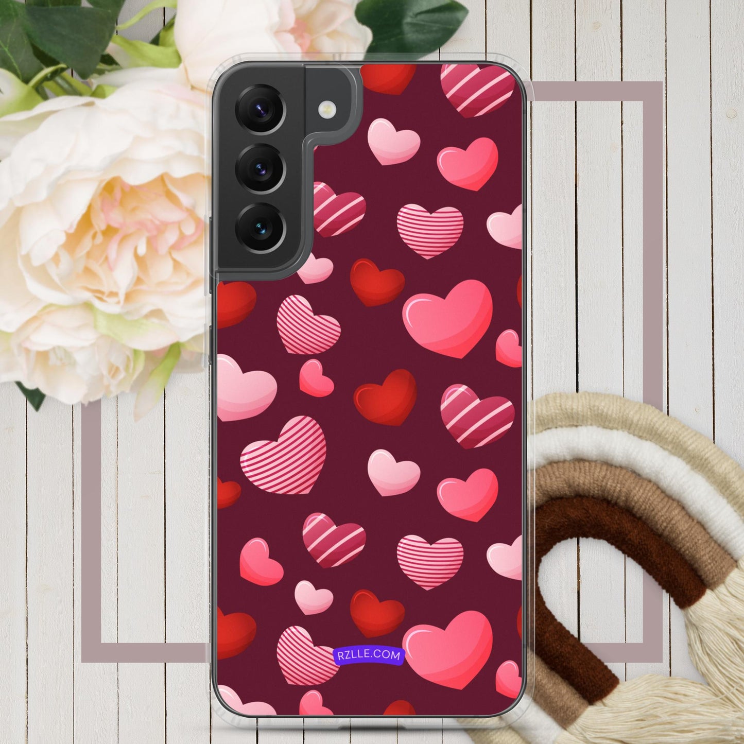 Candy Hearts Samsung® Galaxy Clear Phone Case